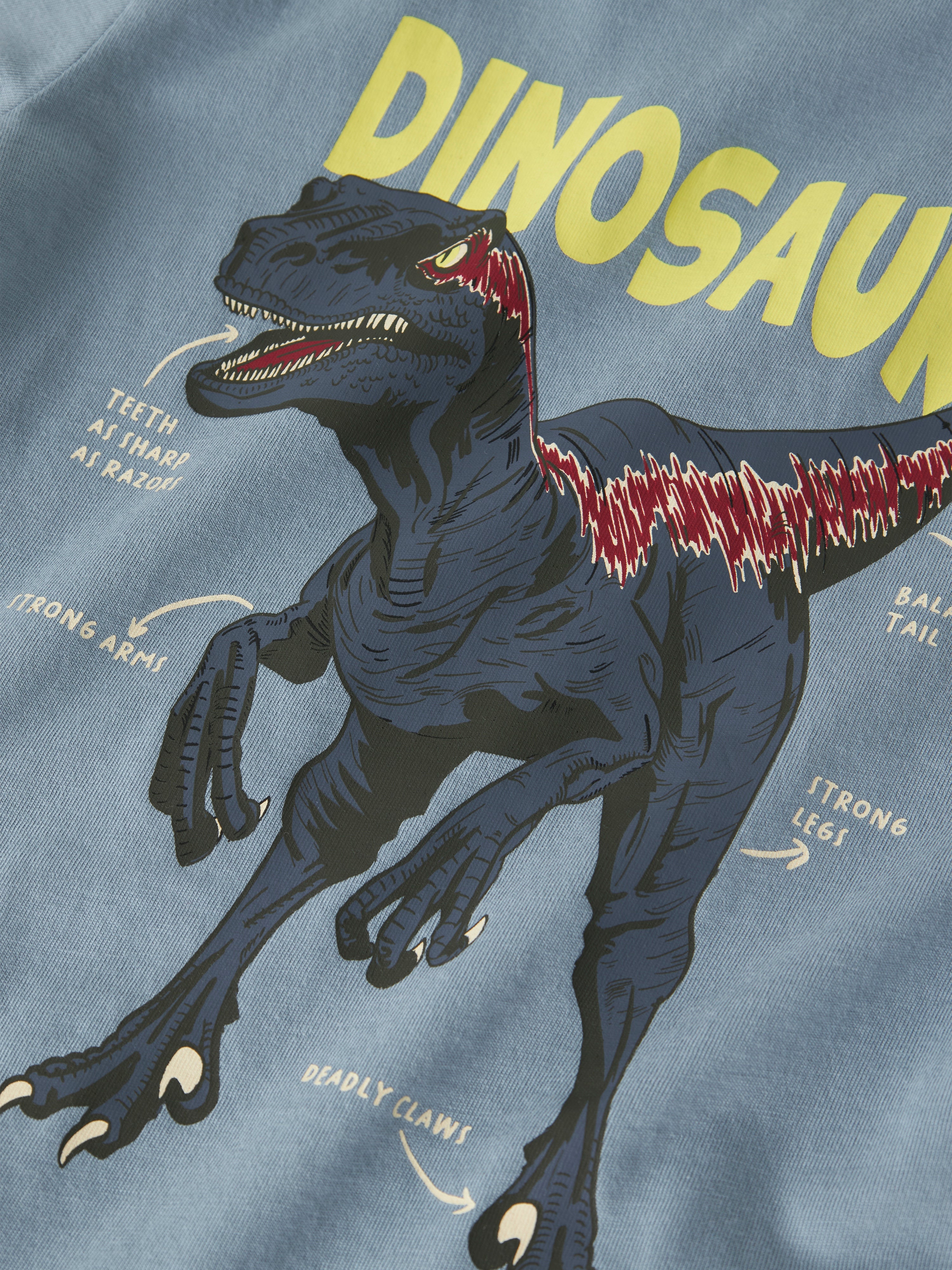Camiseta Dino Azul Mini