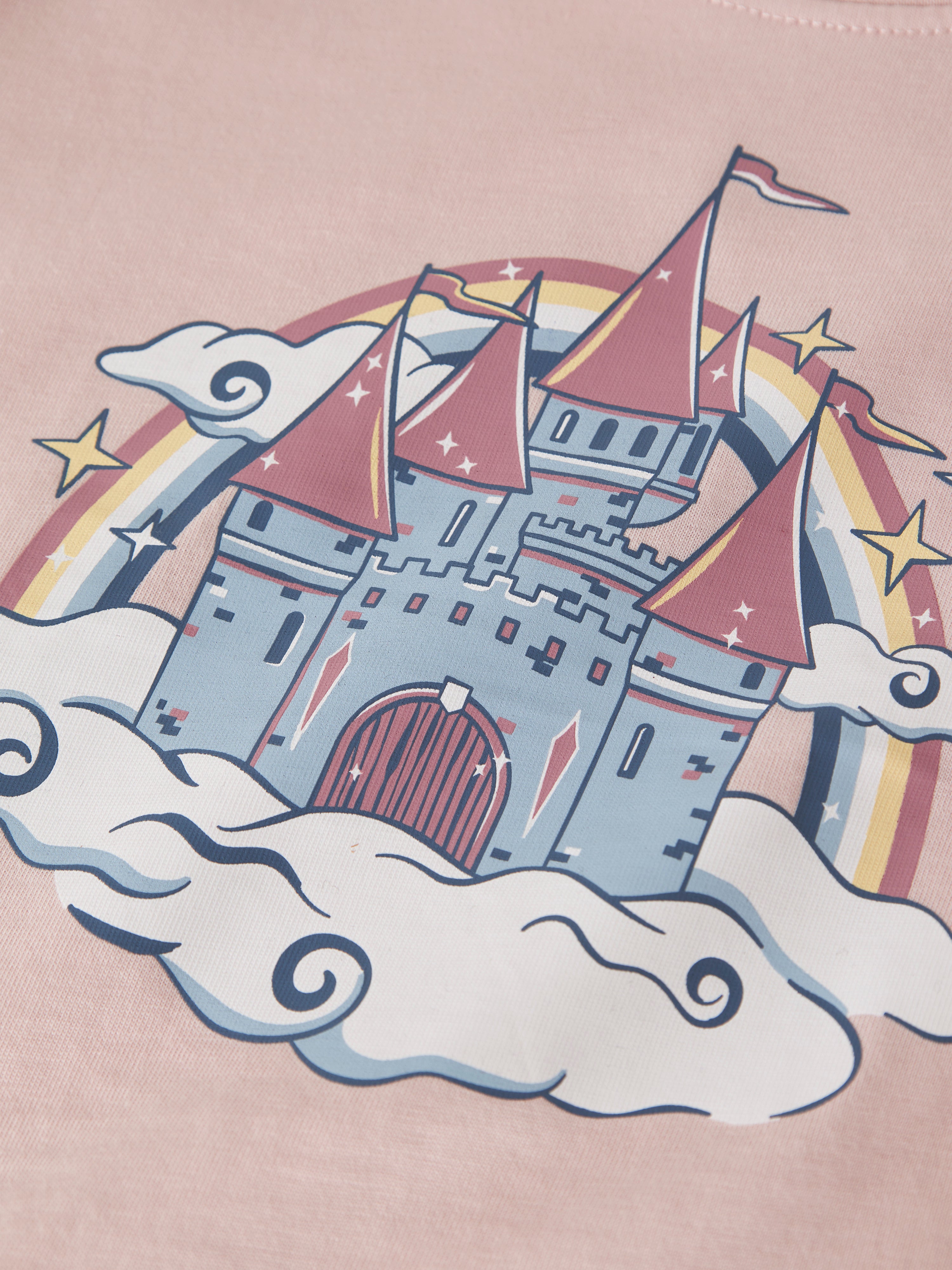 Camiseta Castillo Rosa Mini