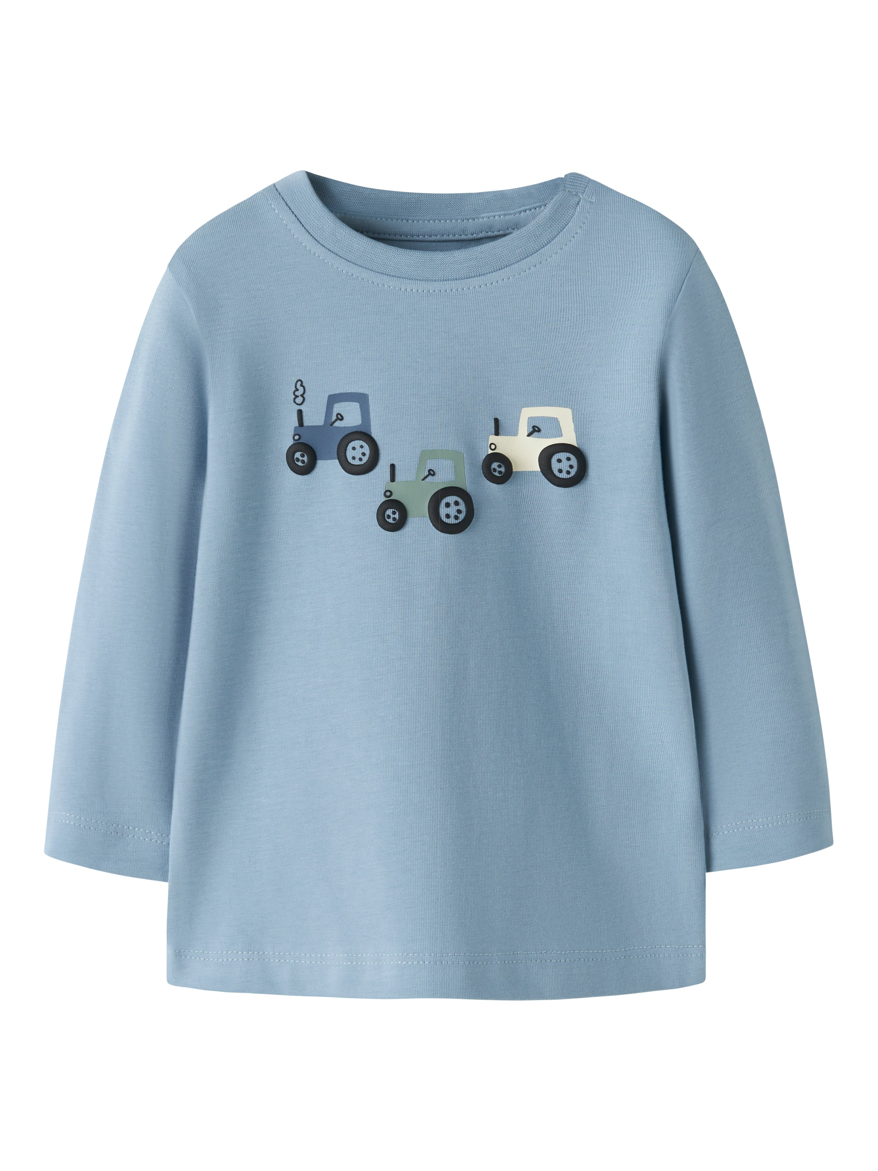 Camiseta Tractor Azul Bebé