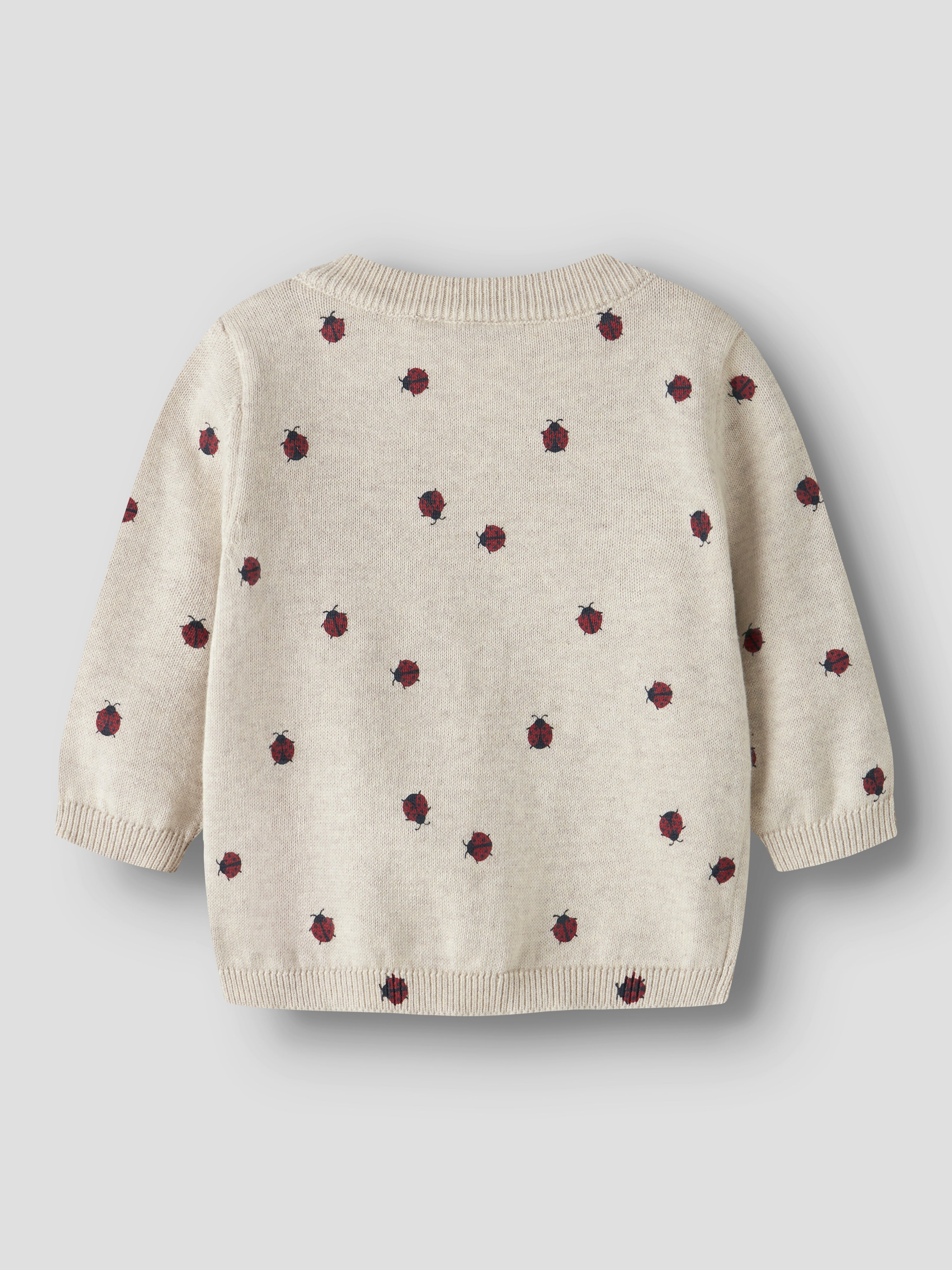Cárdigan Punto Mariquitas Beige Bebé