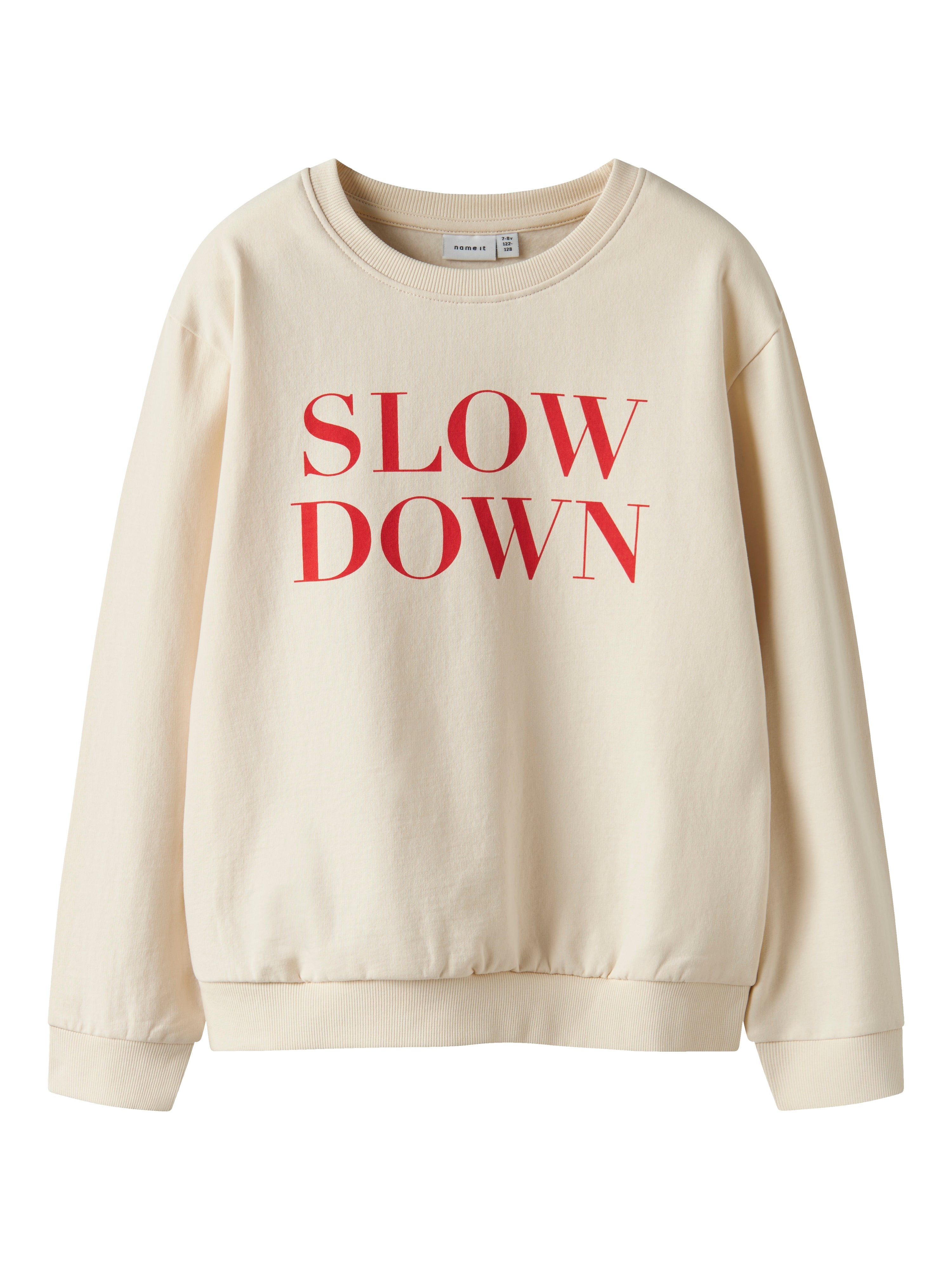 Sudadera Slow Down Beige Kid