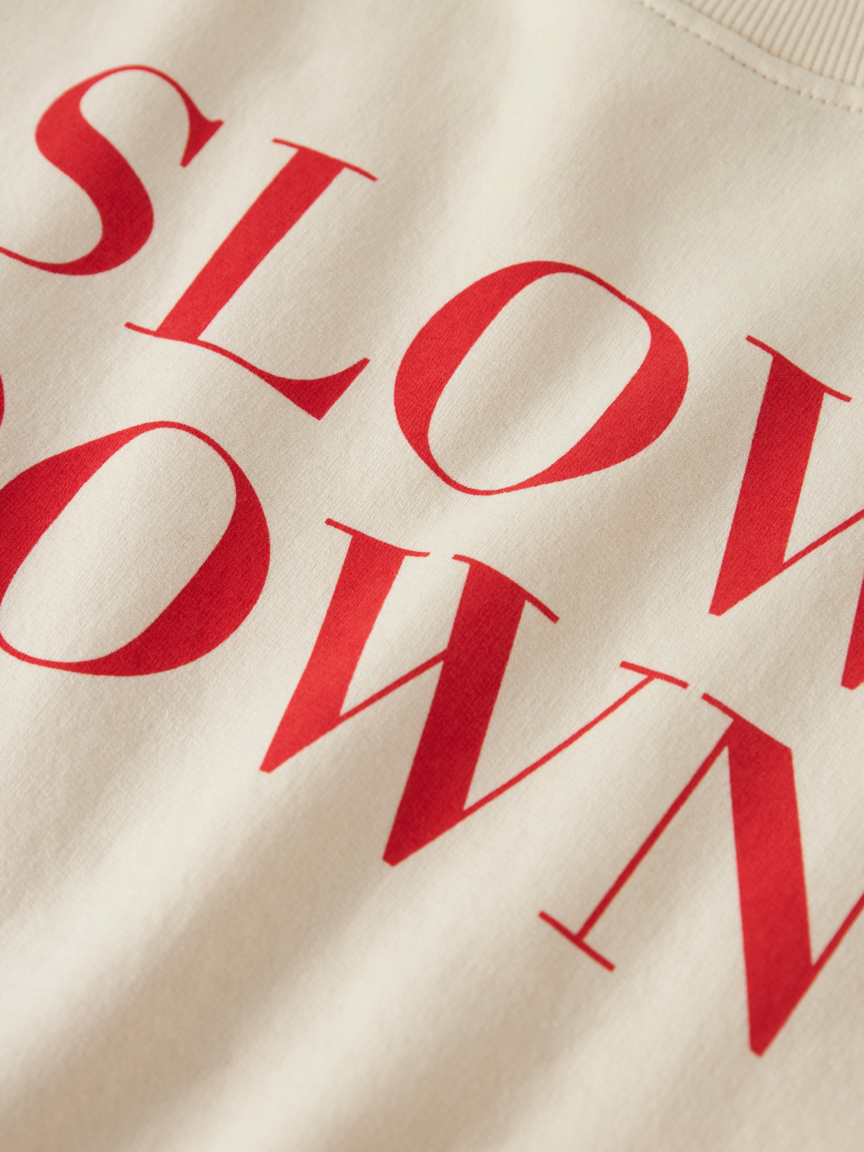 Sudadera Slow Down Beige Kid