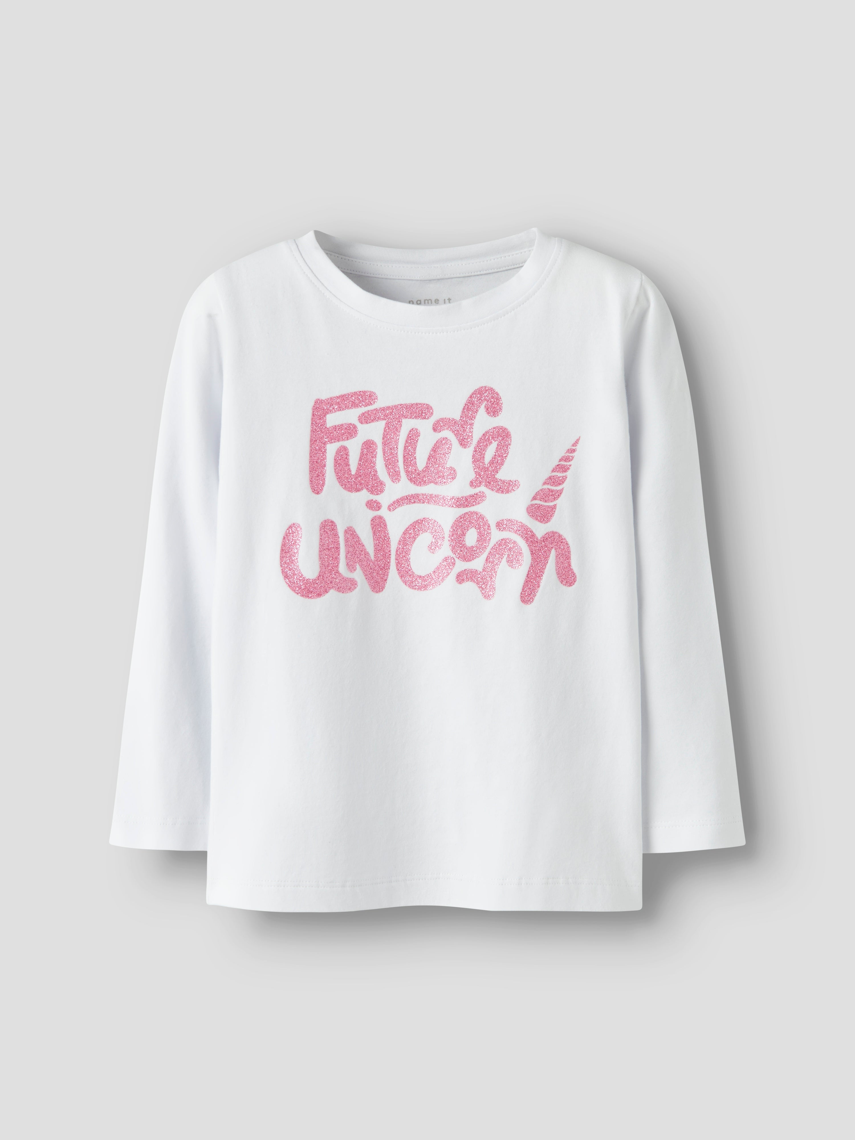 Camiseta Glitter Blanca Mini