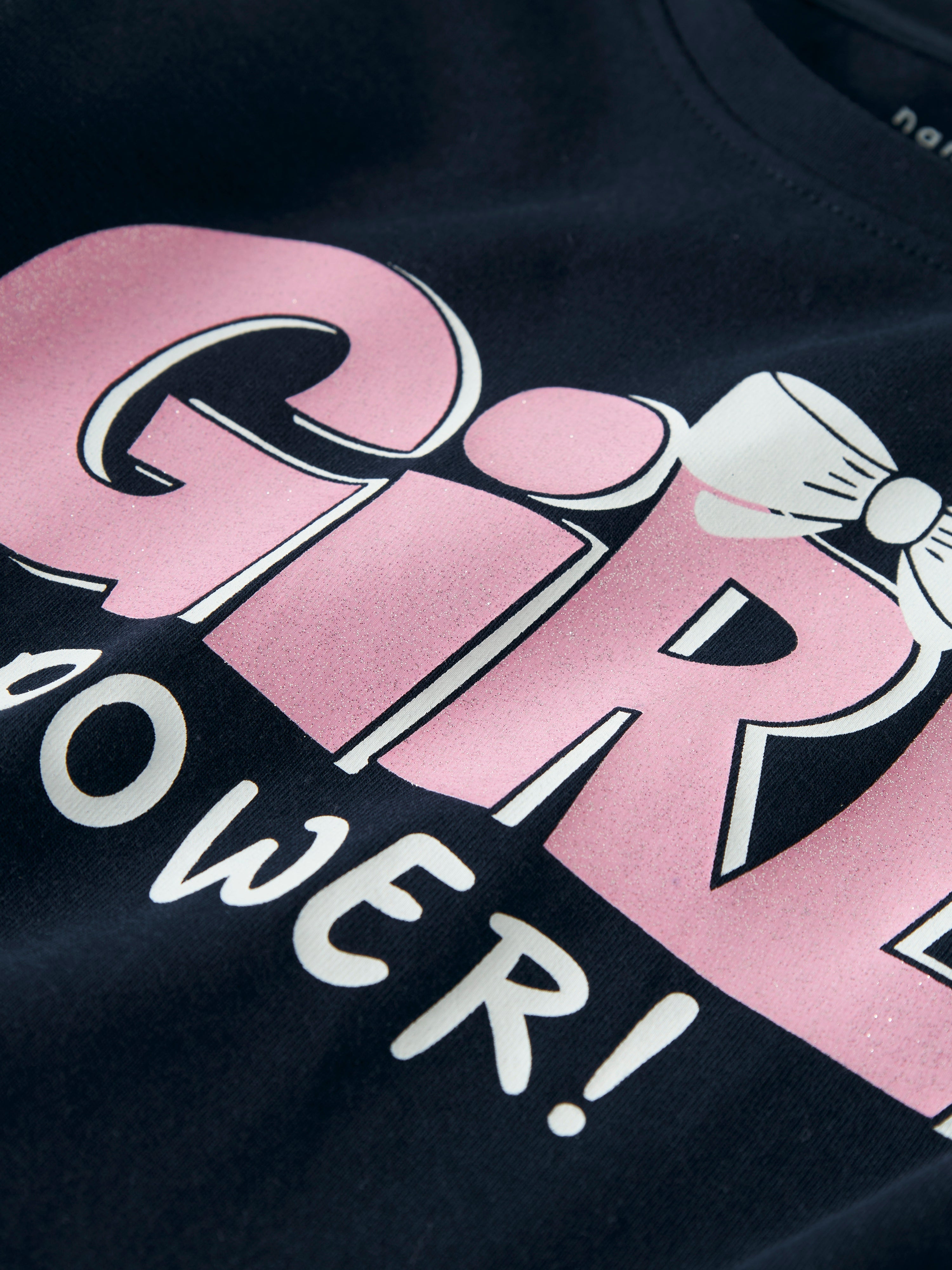 Camiseta Glitter Marino Mini