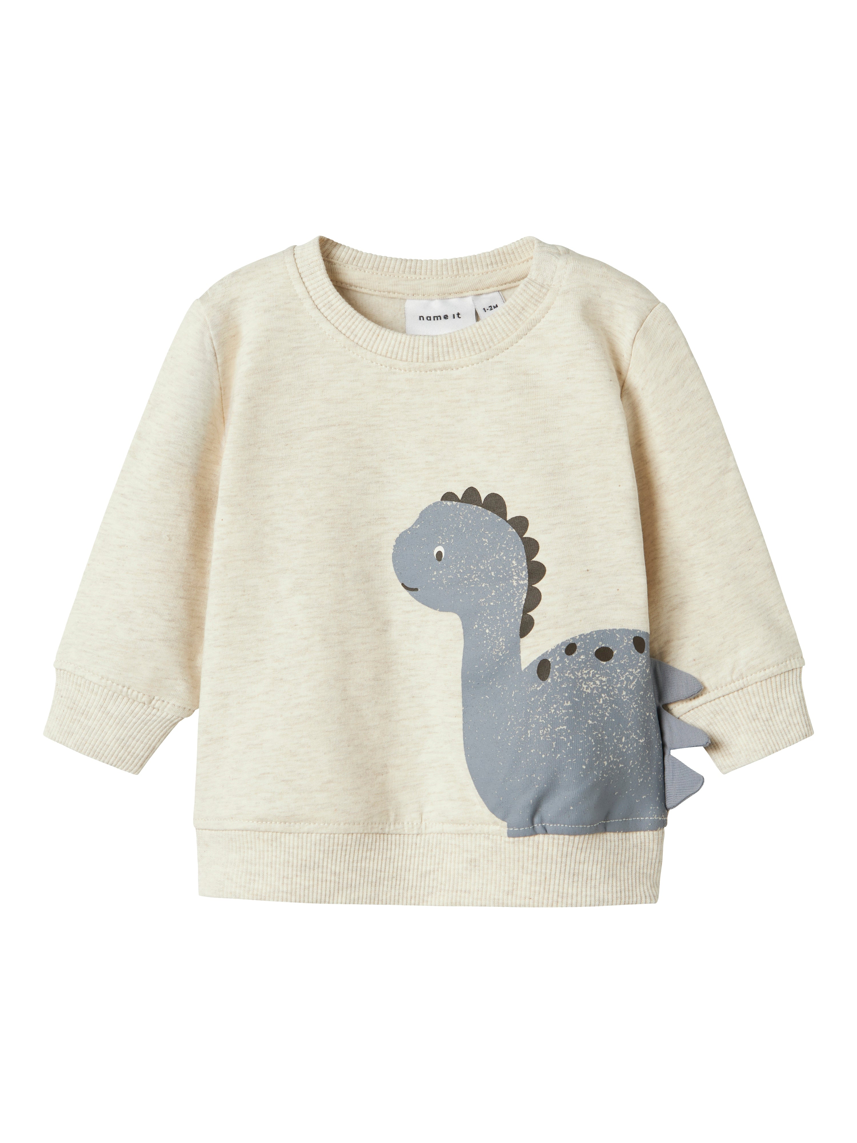 Sudadera Dino Beige Bebé