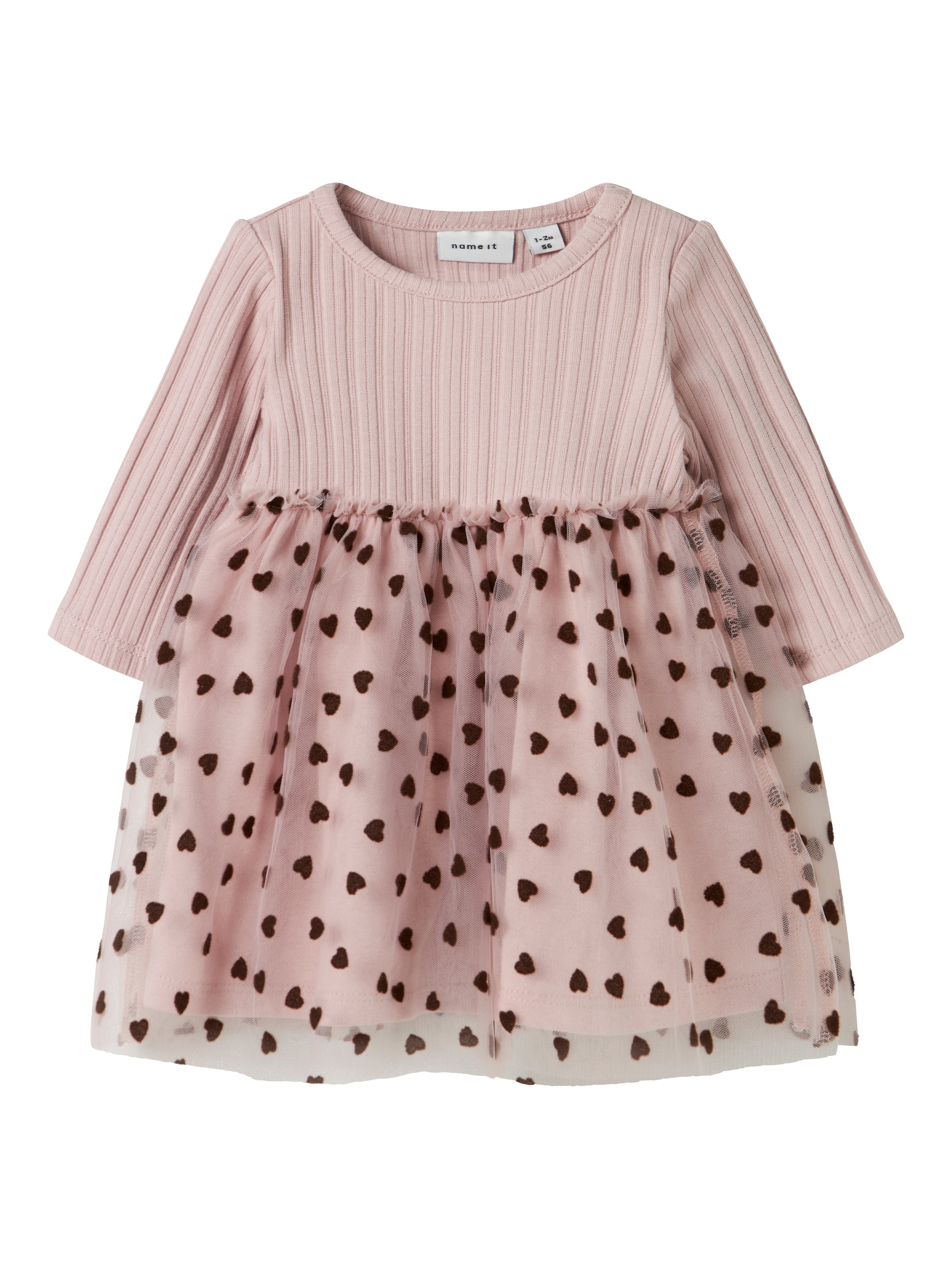 Vestido Tul Corazones Lila