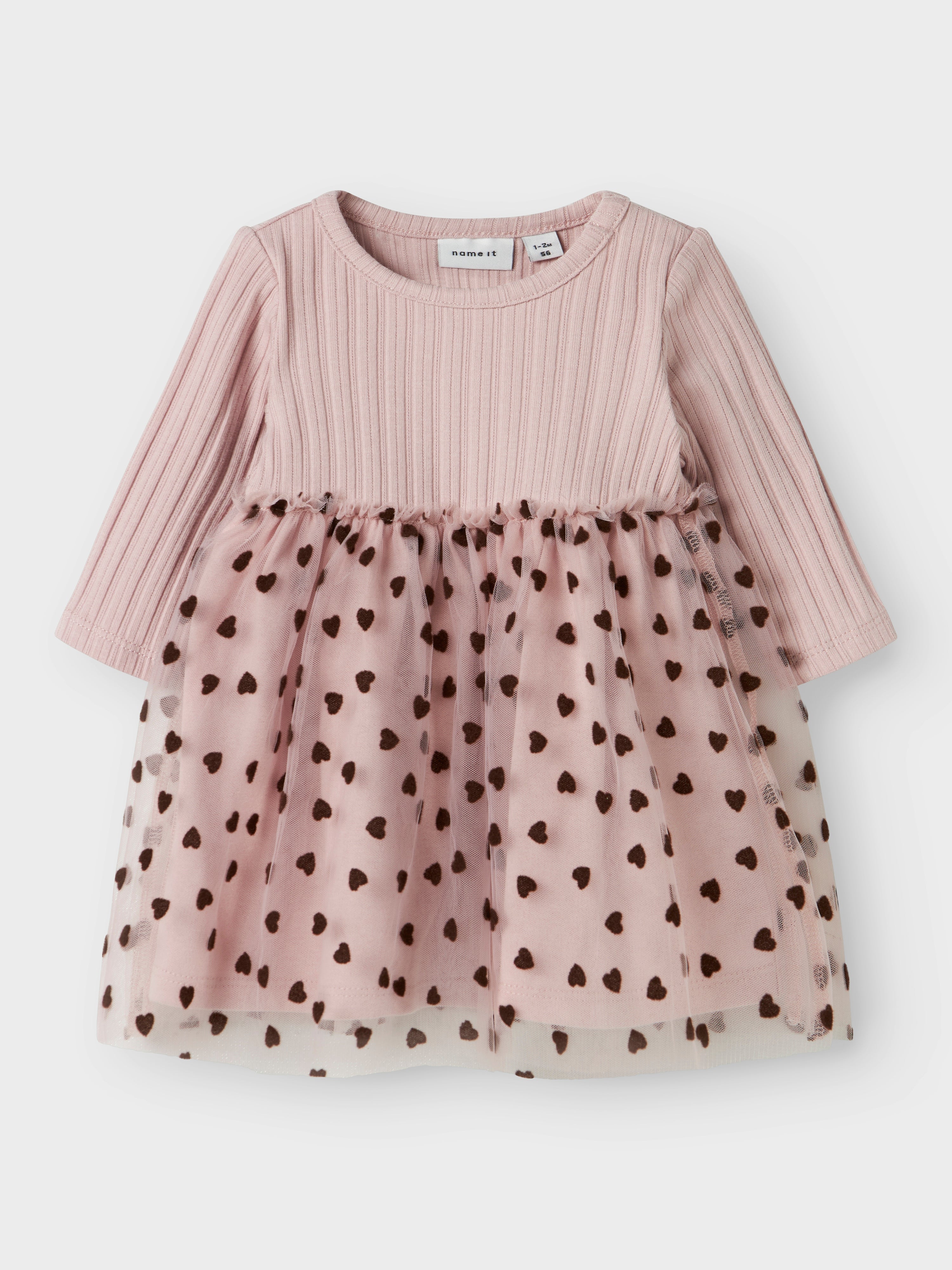 Vestido Tul Corazones Lila