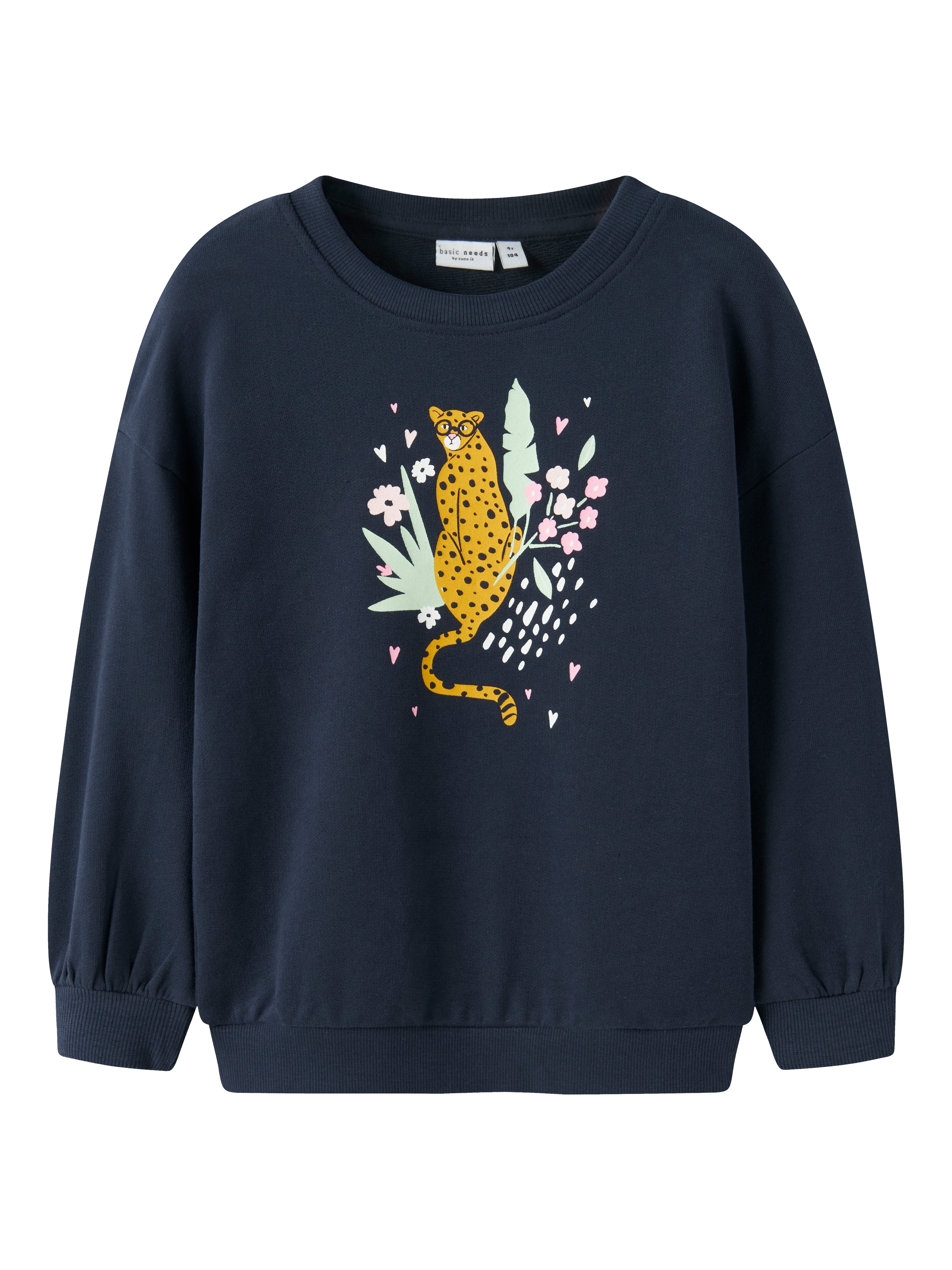 Sudadera Guepardo Marino Mini