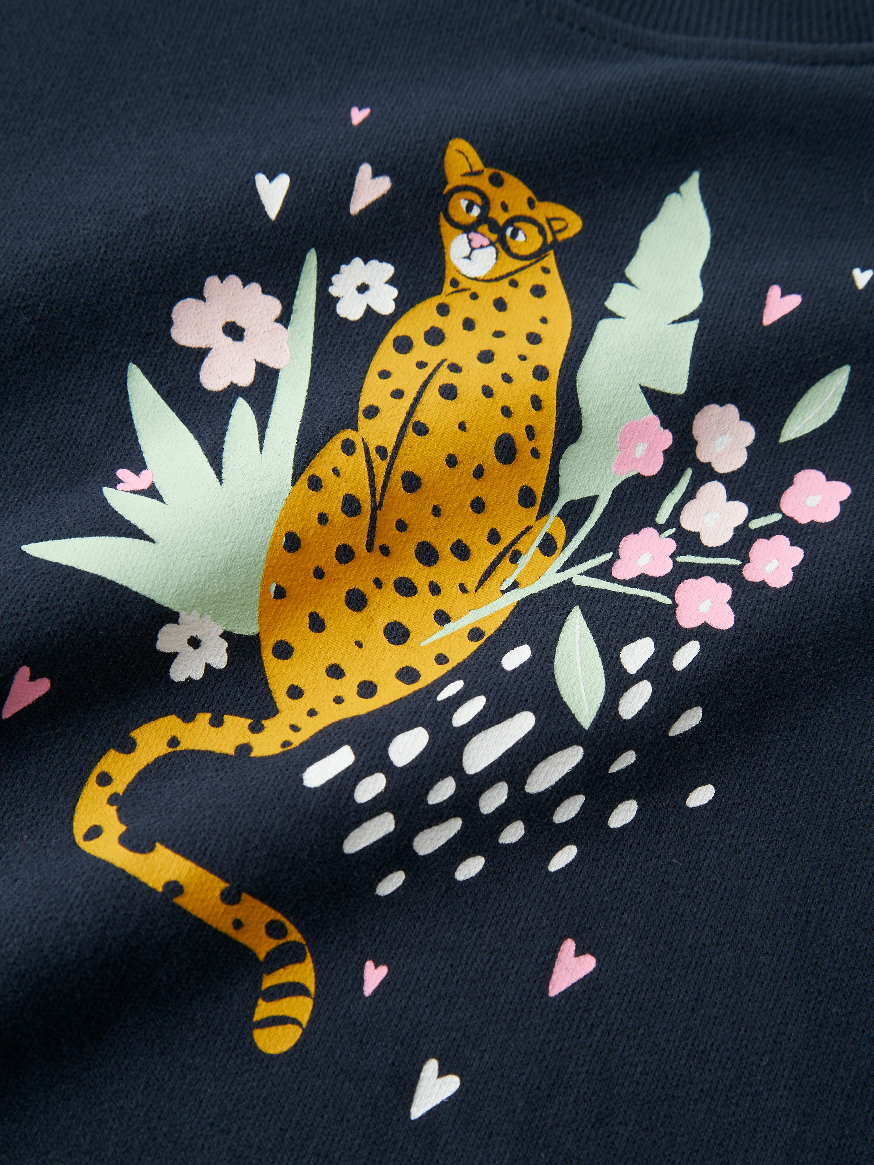 Sudadera Guepardo Marino Mini