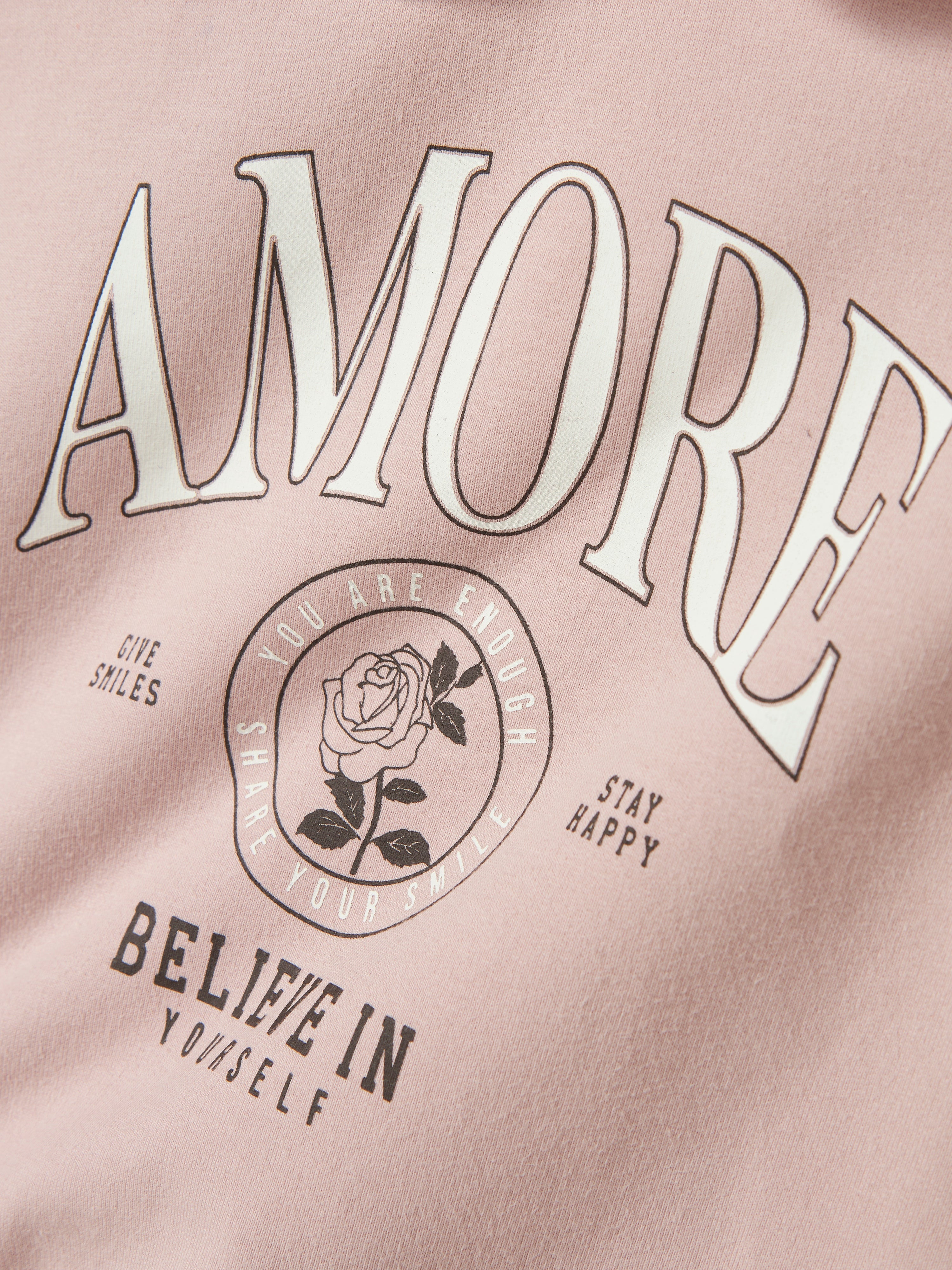 Sudadera Amore Lila Mini