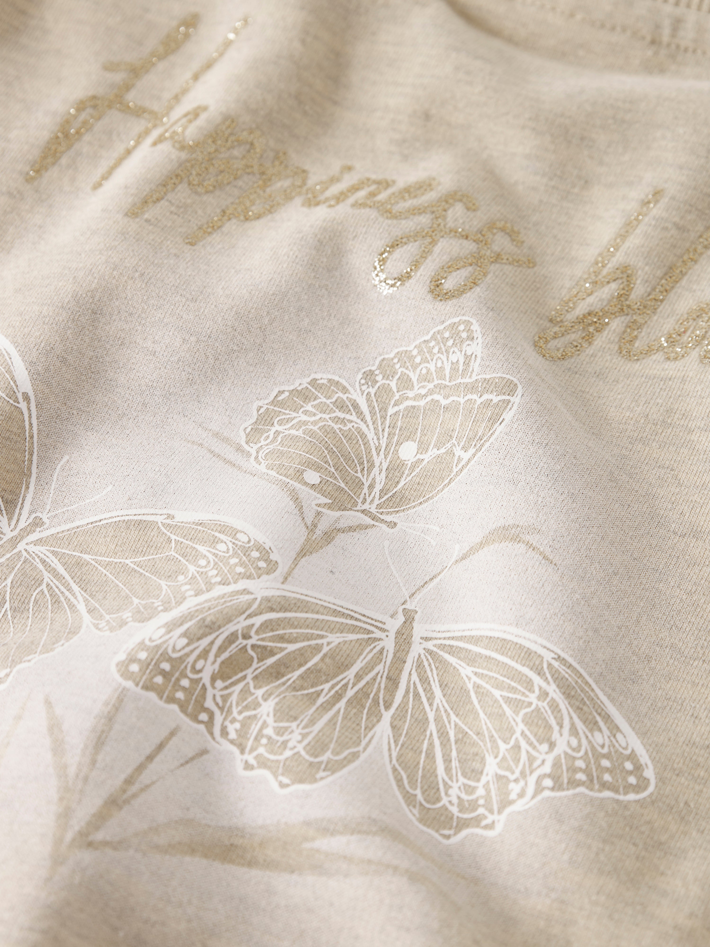 Sudadera Mariposas Rosa Mini