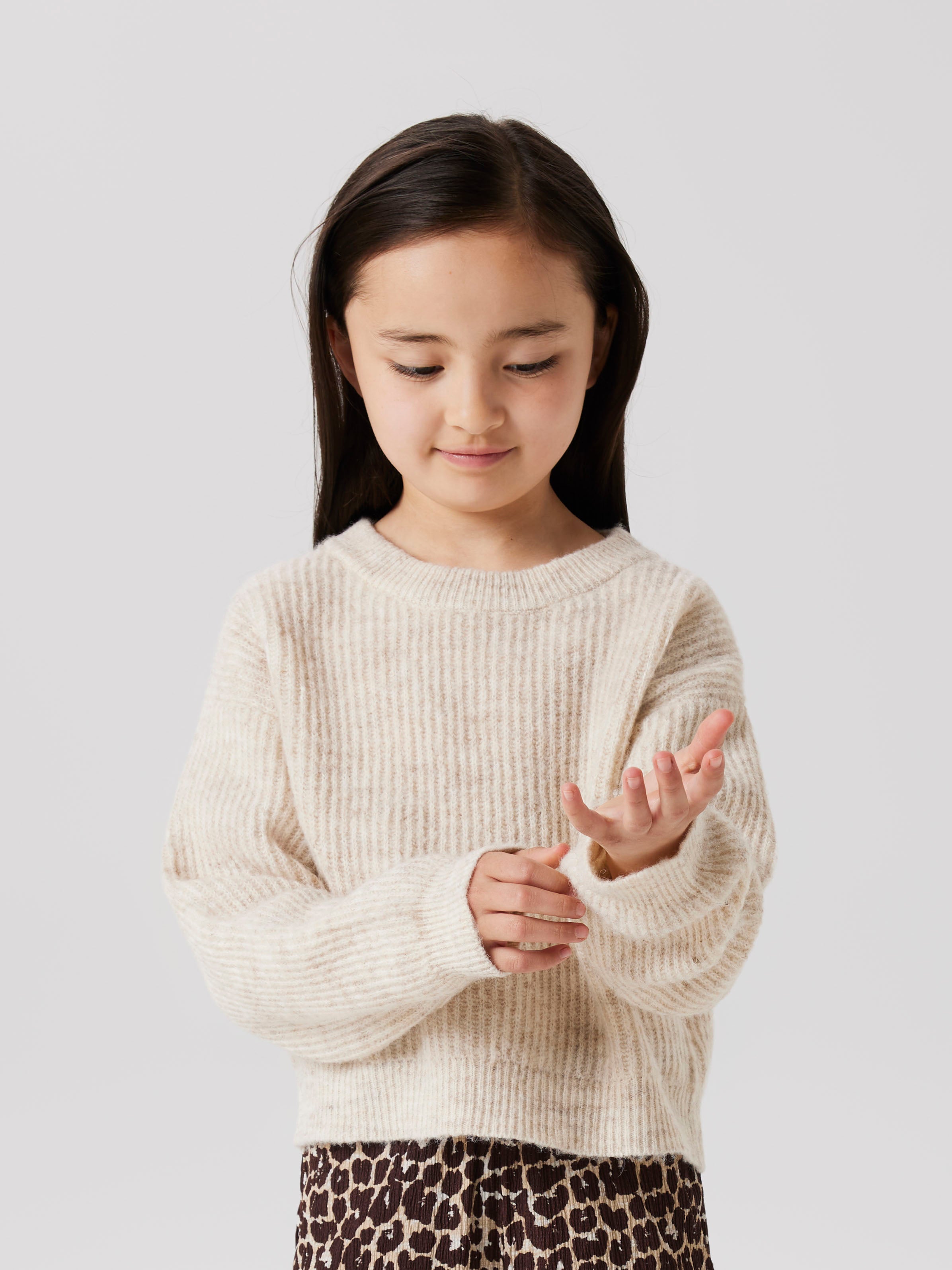 Jersey Crop Beige Kid