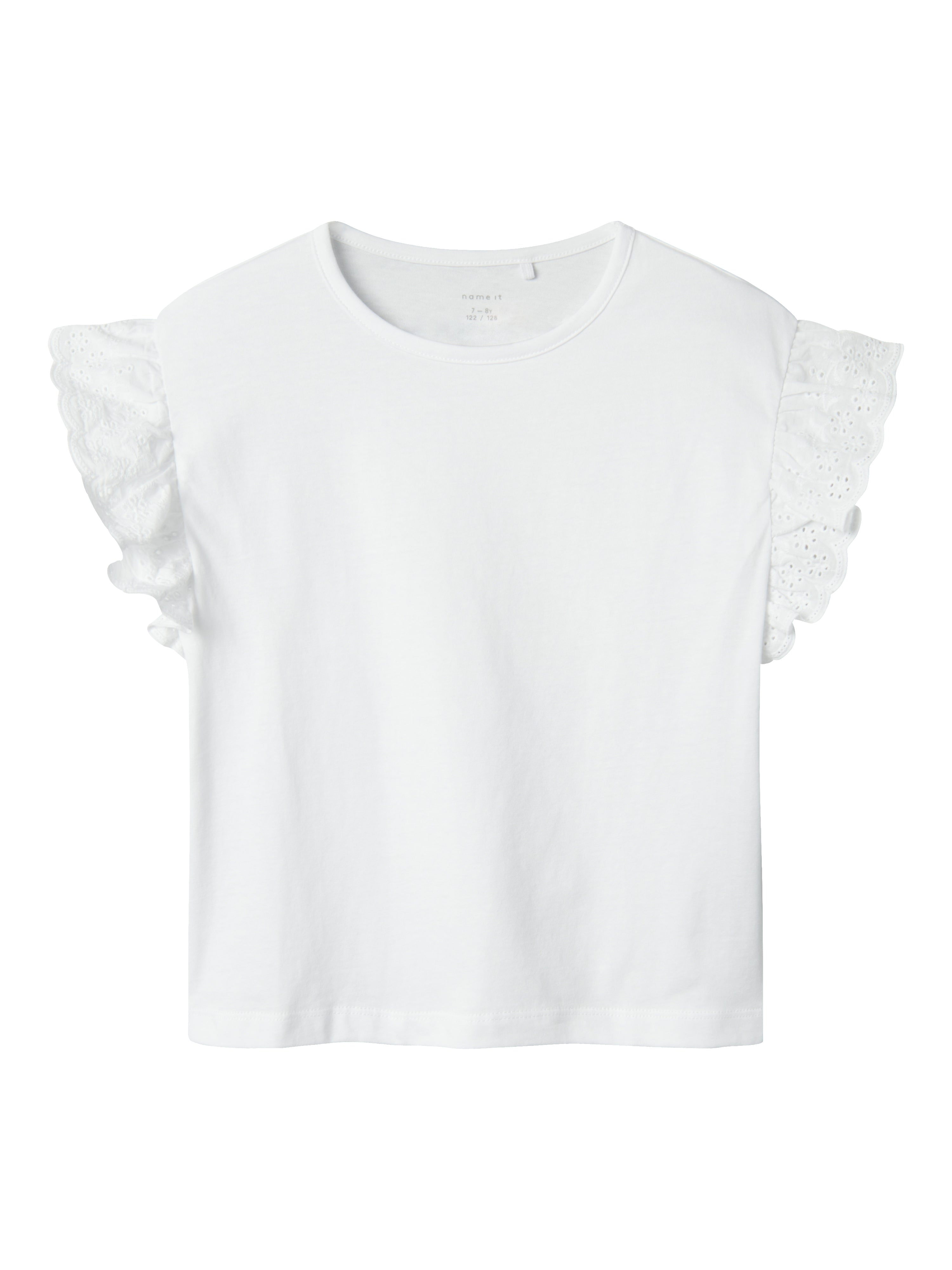 Camiseta Volantes Blanca Kid