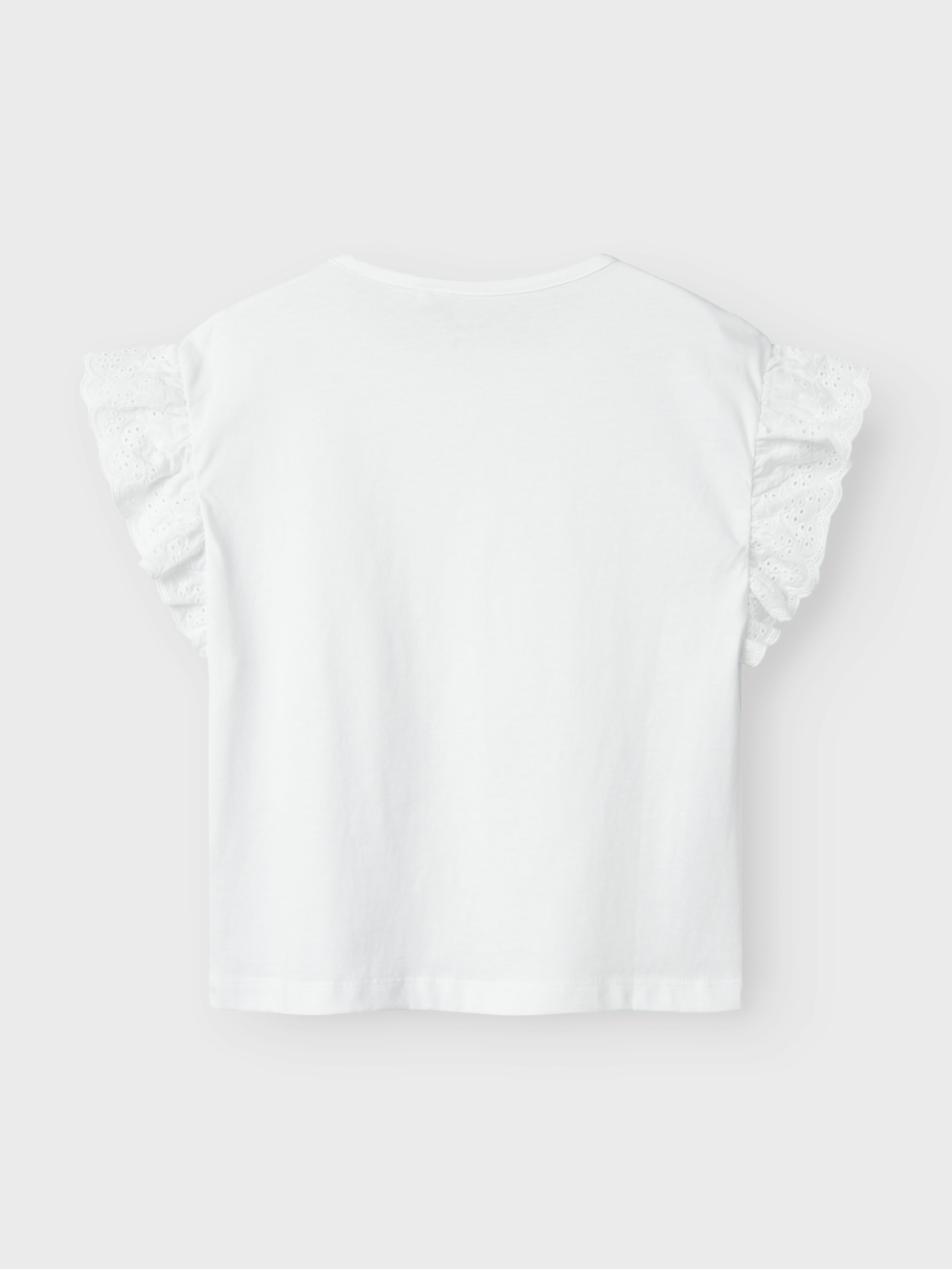 Camiseta Volantes Blanca Kid