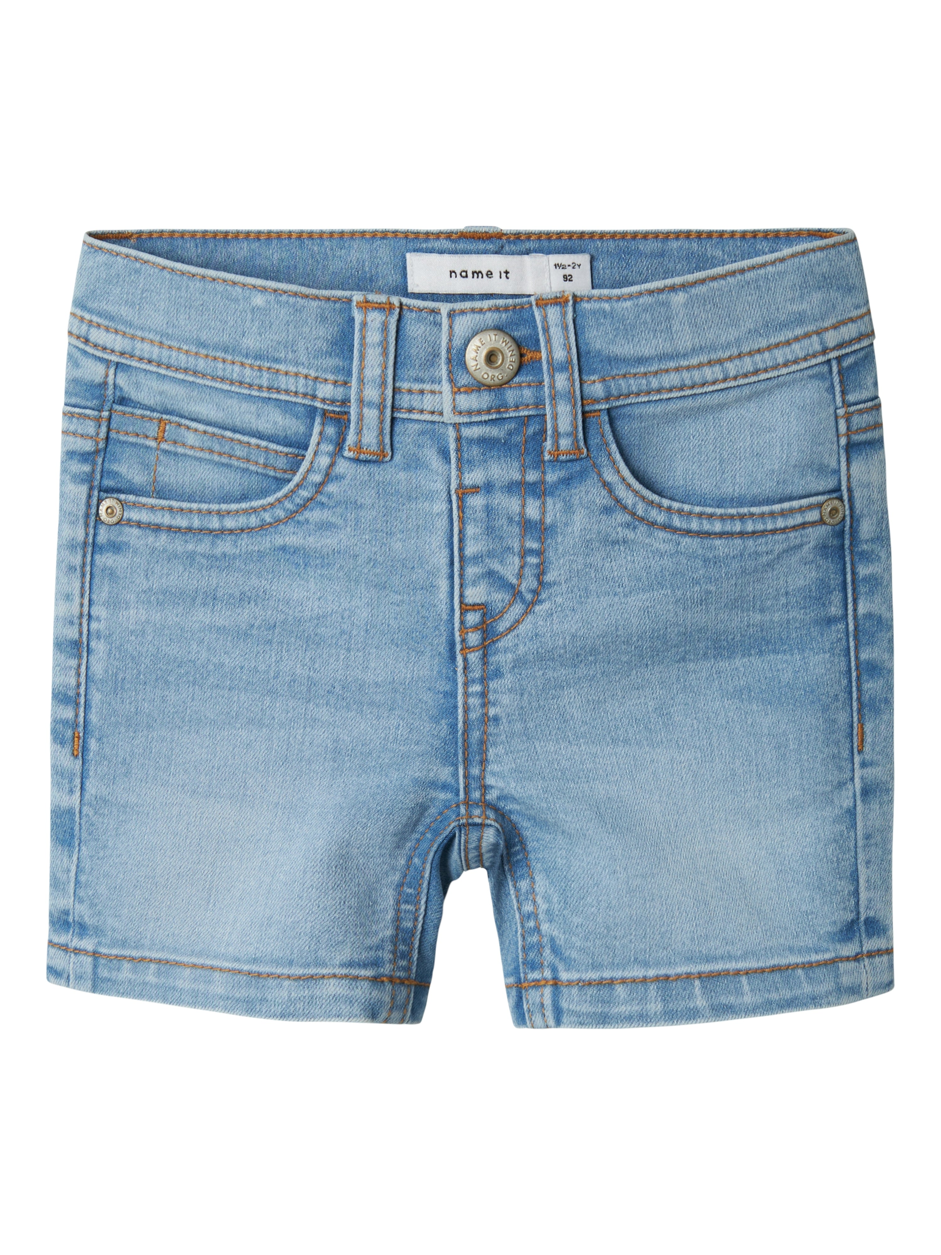Short Slim Light Blue Mini