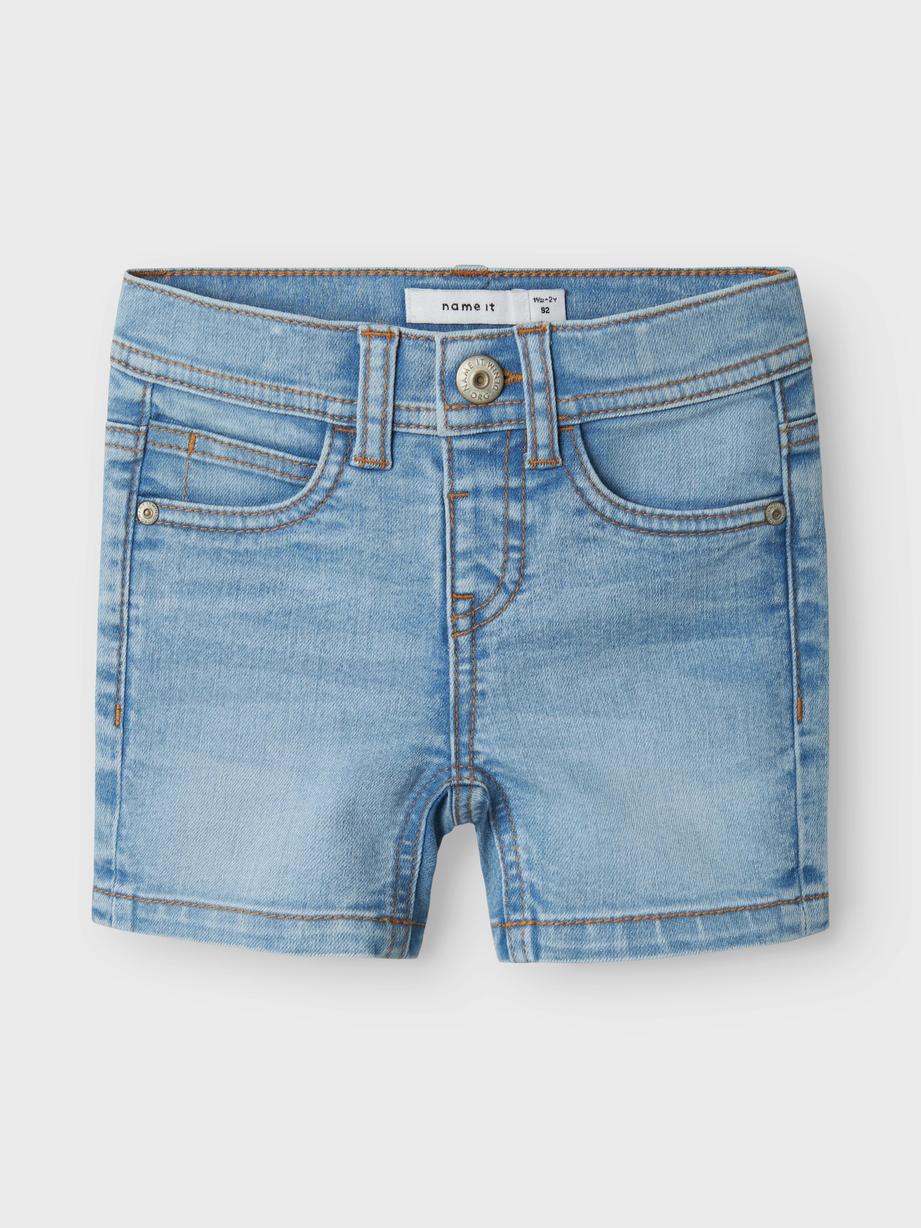 Short Slim Light Blue Mini