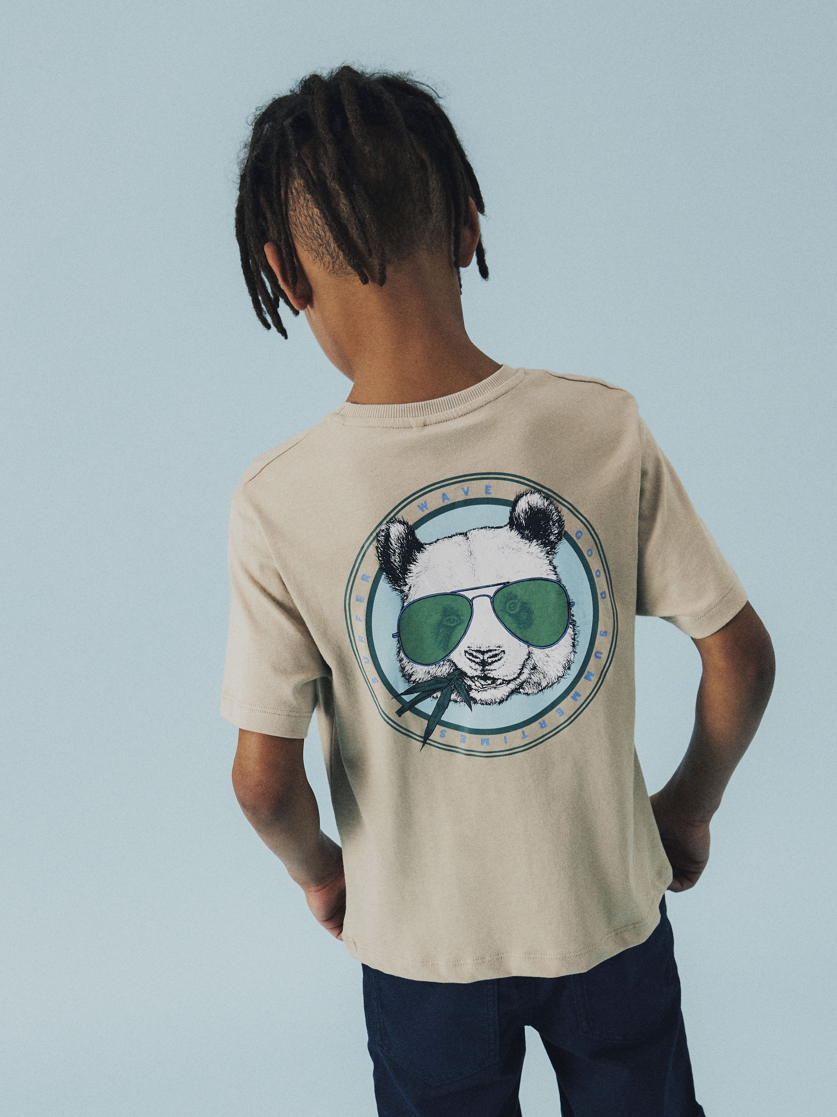 Camiseta Panda Beige Kid