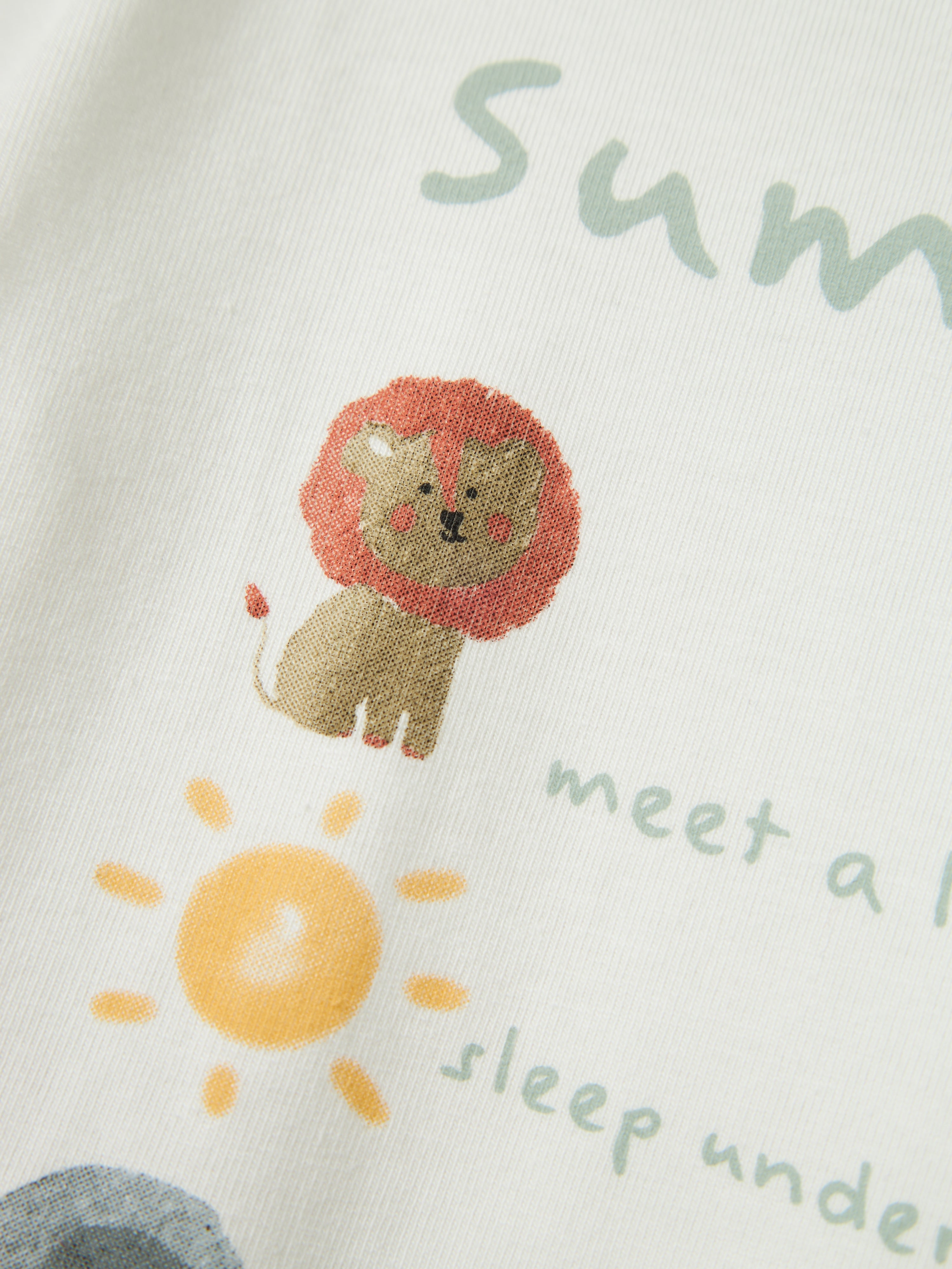 Camiseta Summer Animales Blanca Bebé