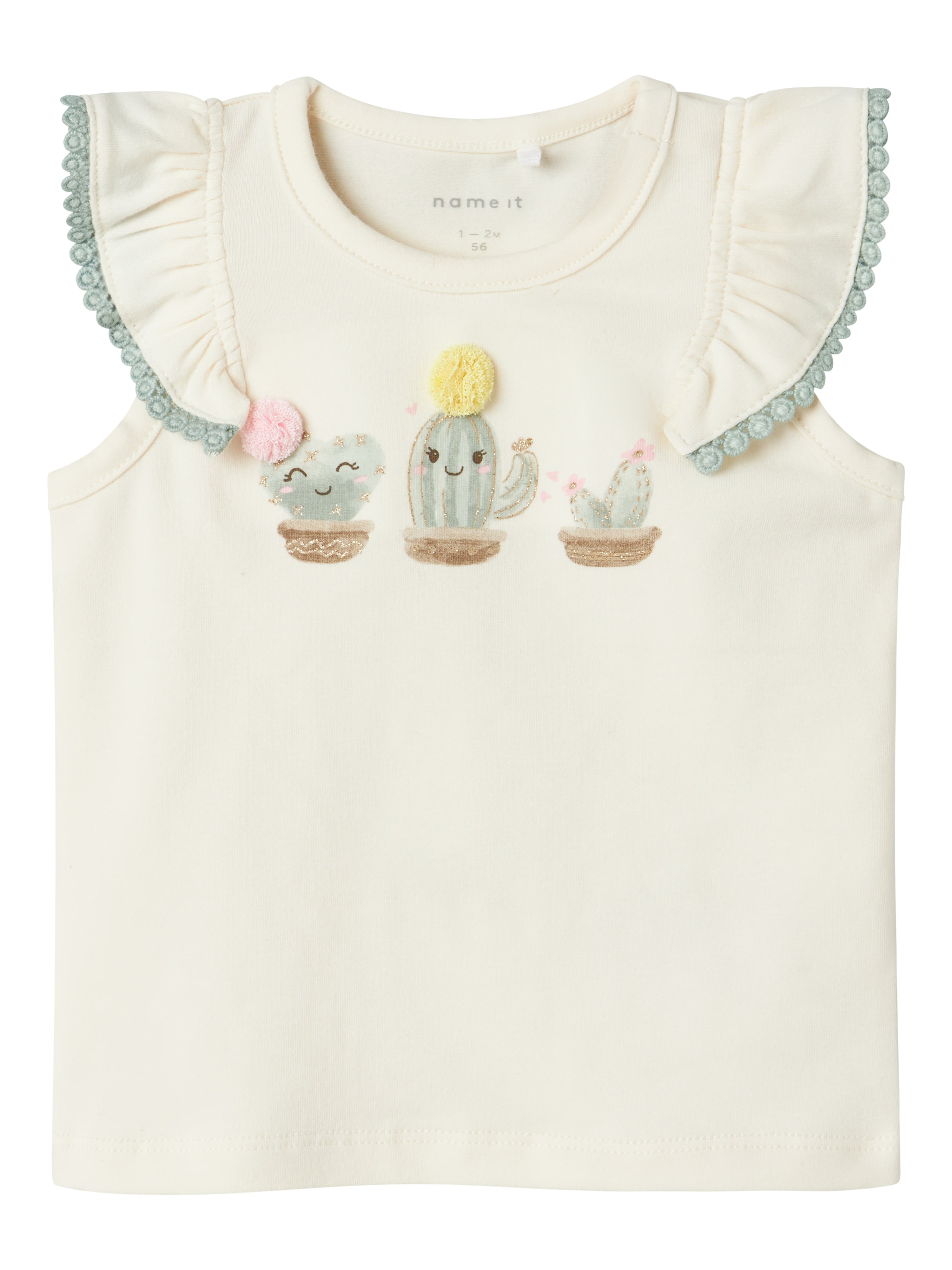 Camiseta Cactus Blanca Bebé