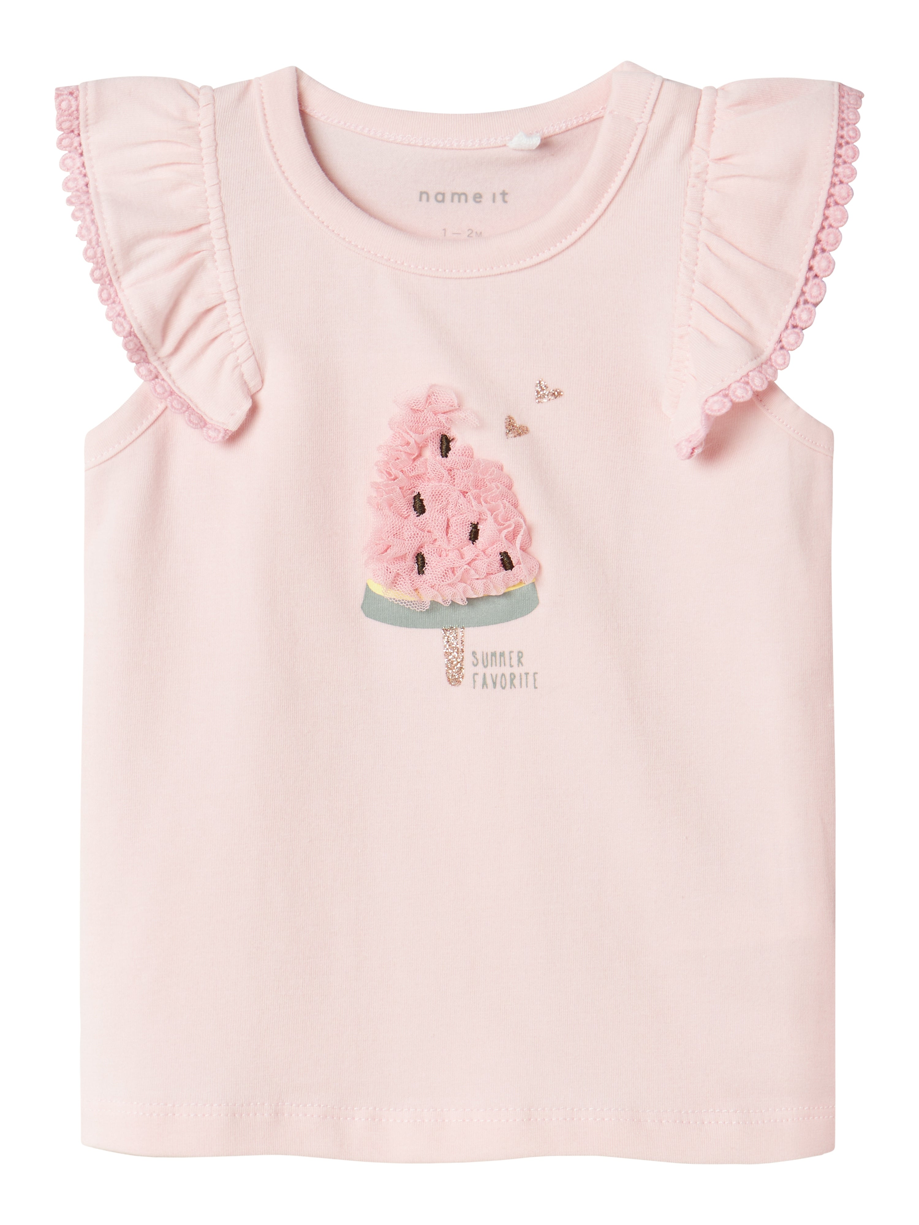 Camiseta Sandía Rosa Bebé