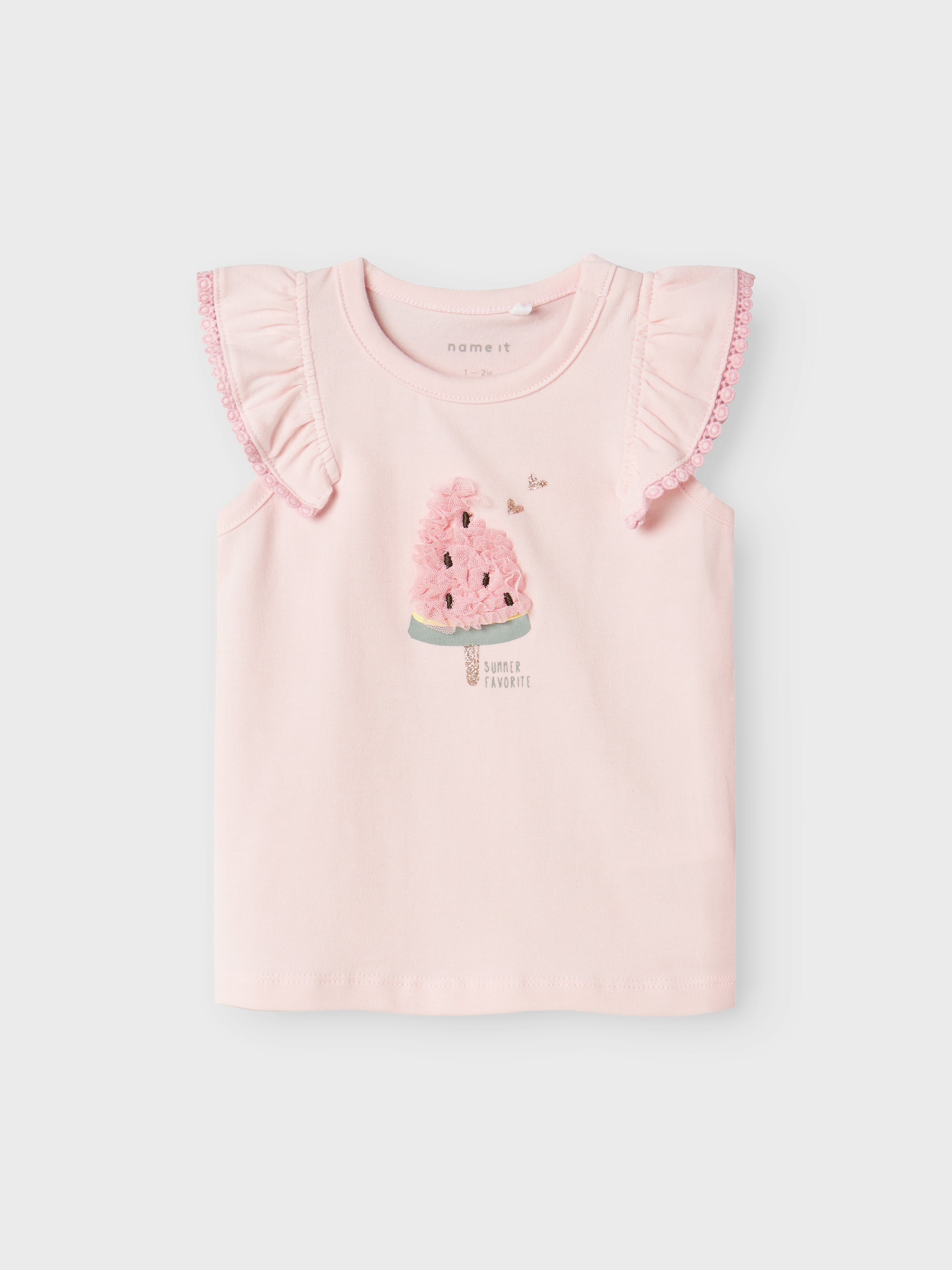 Camiseta Sandía Rosa Bebé