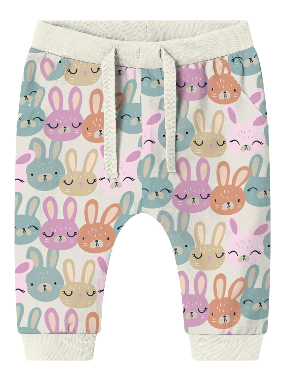 Pantalón Bunny Face Blanco Bebé
