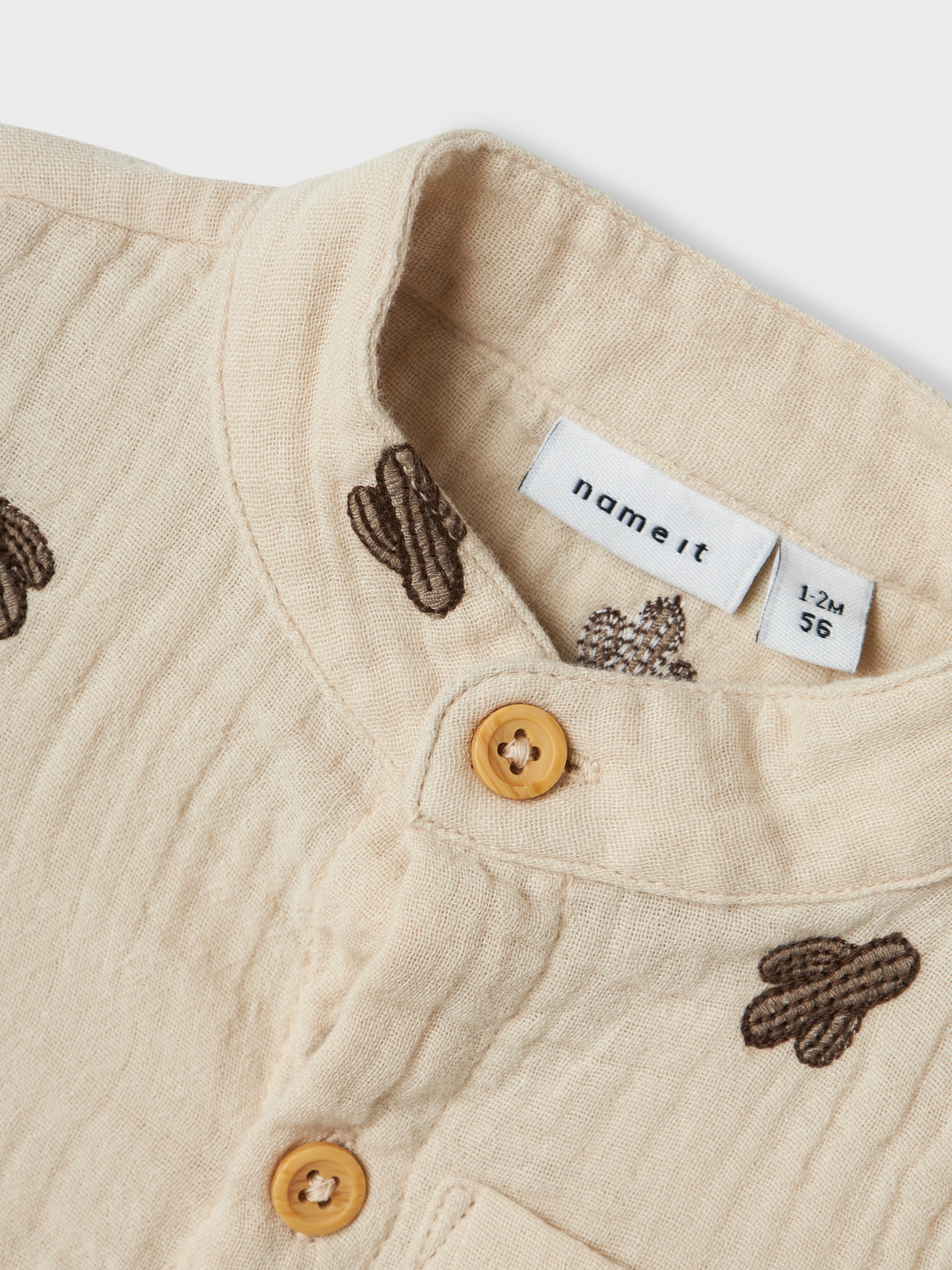 Camisa Cactus Beige Bebé