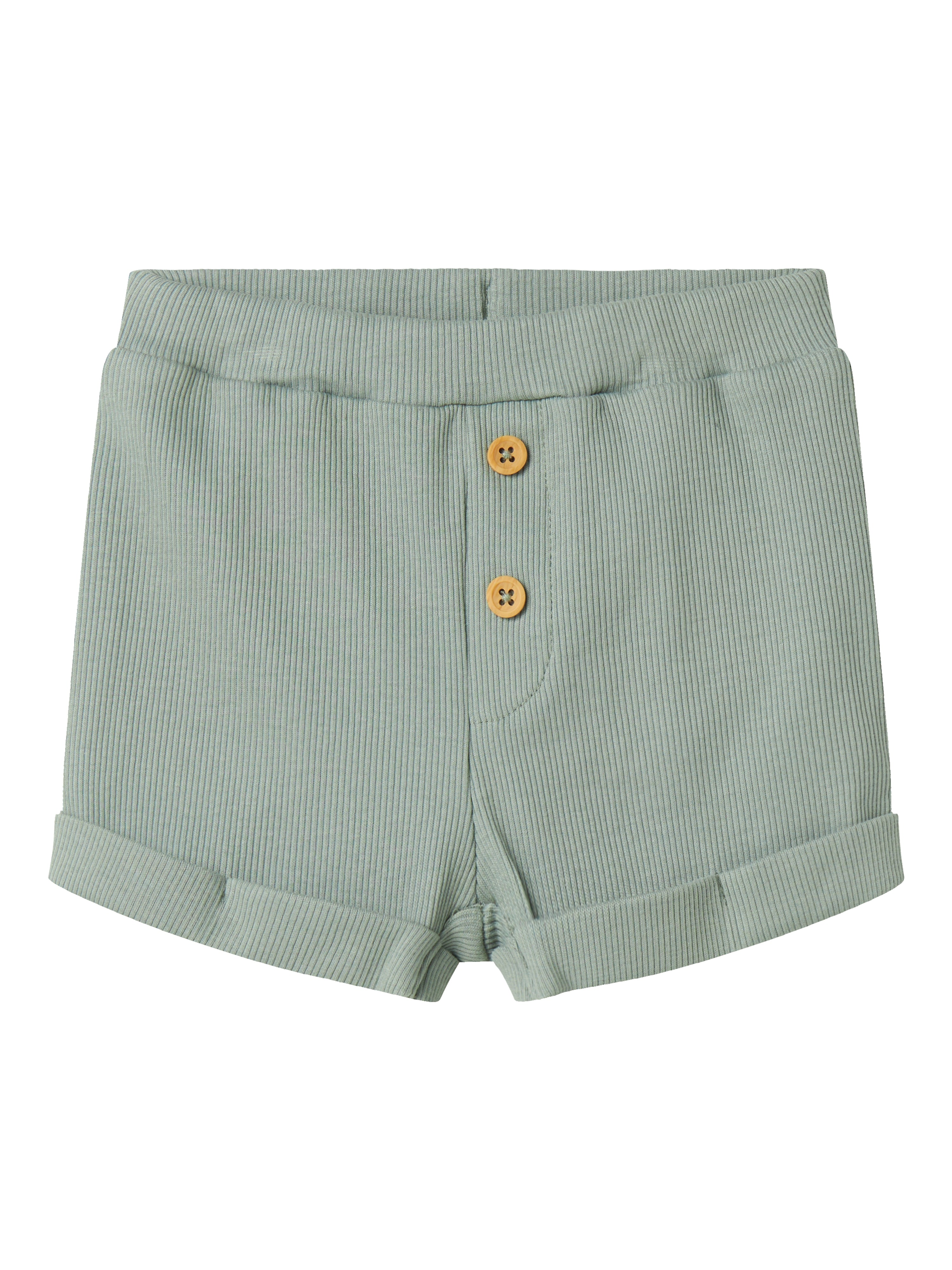 Short Blandito Botones Verde Bebé