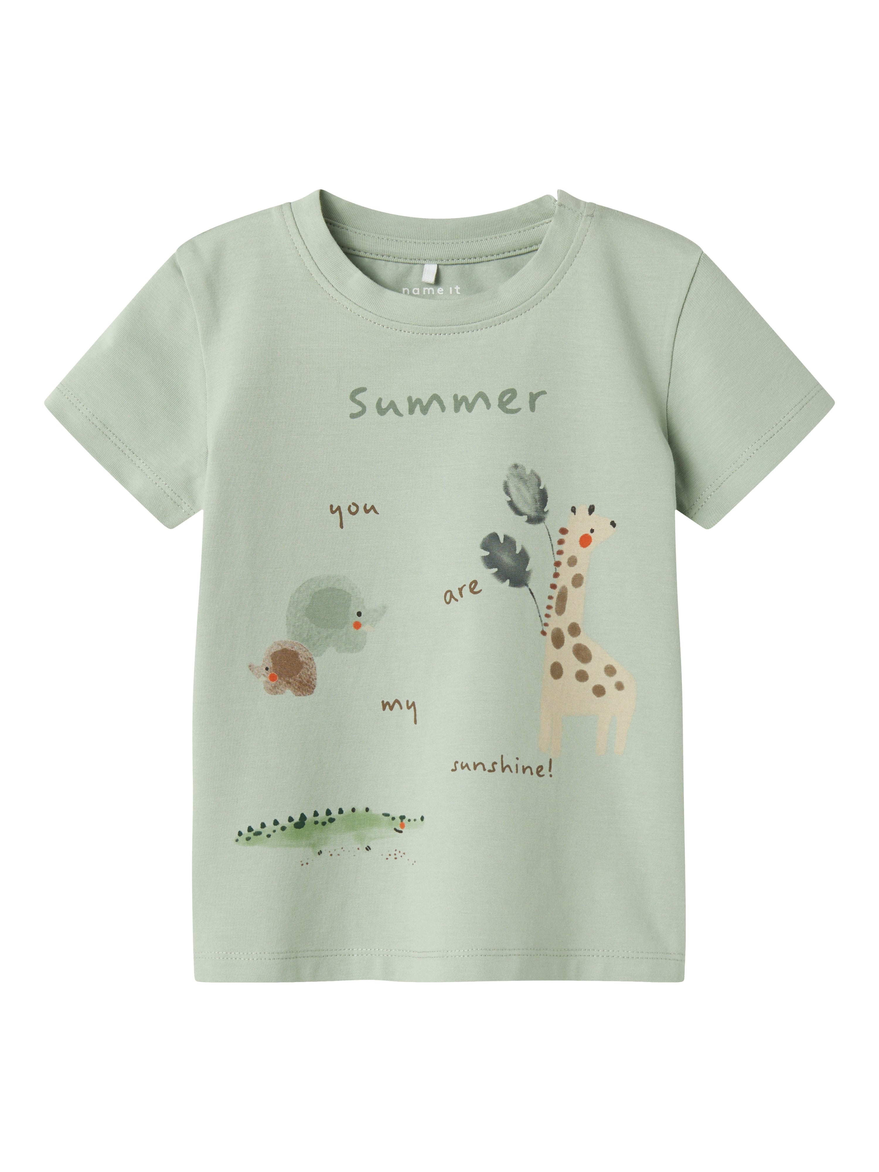 Camiseta Summer Animales Verde Bebé