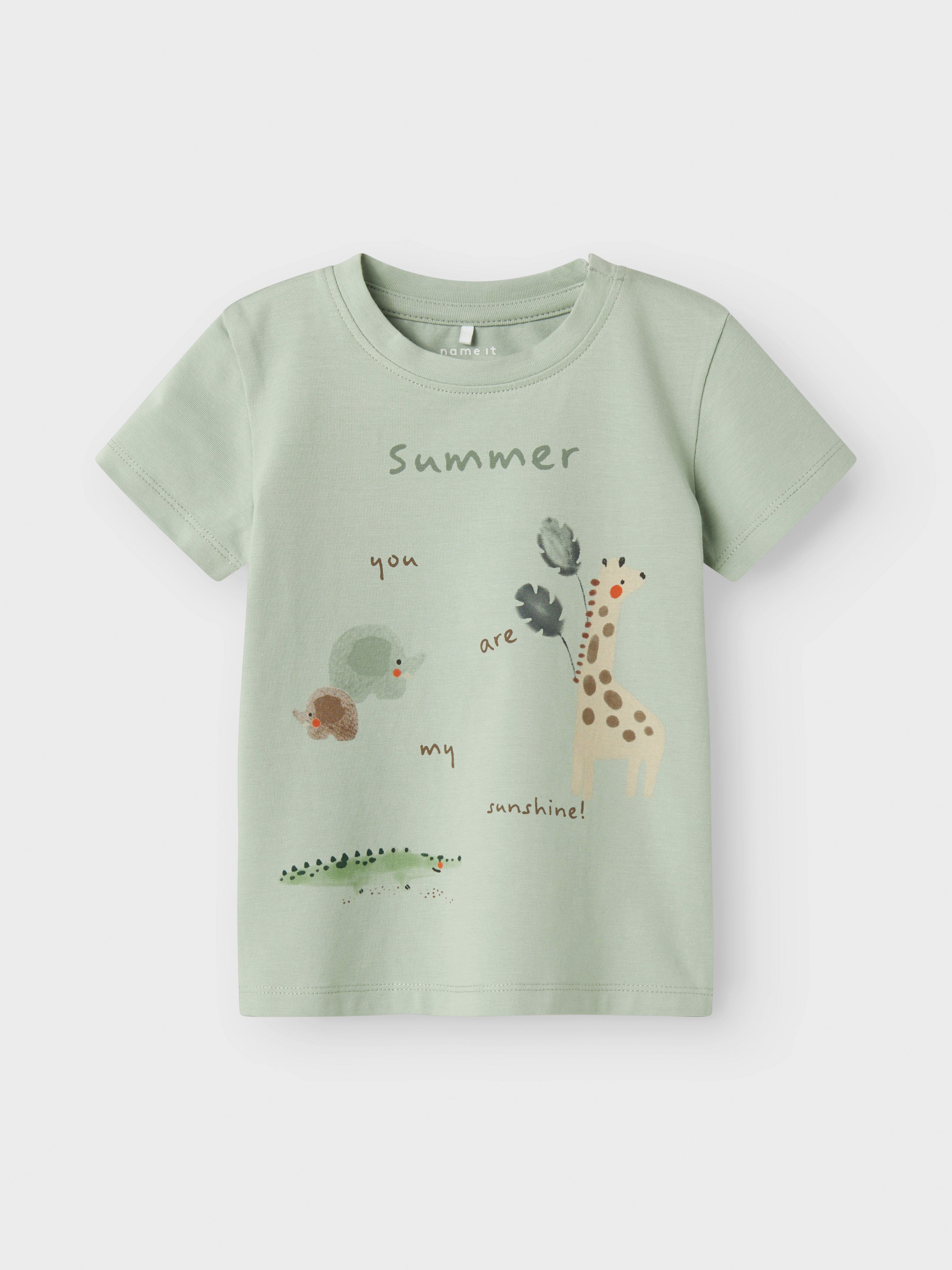 Camiseta Summer Animales Verde Bebé