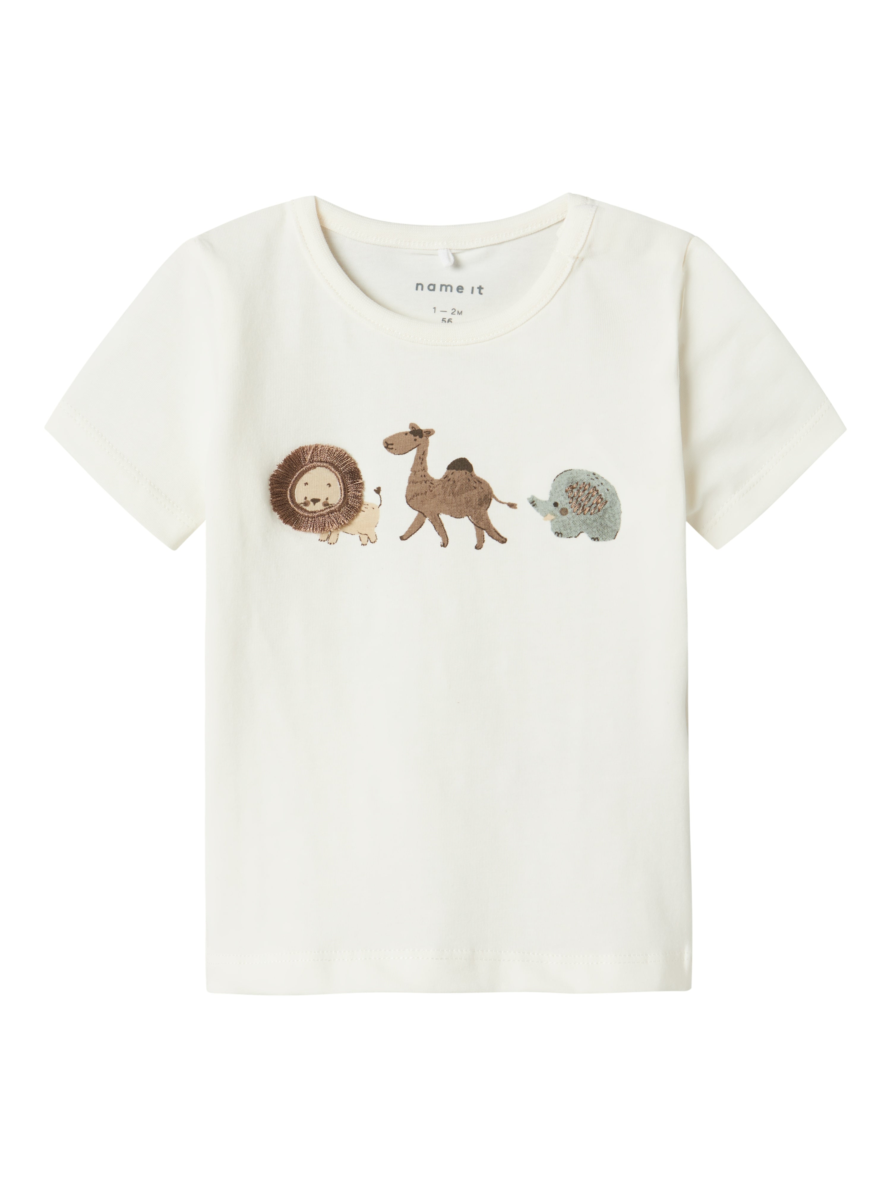 Camiseta Animales Blanca Bebé