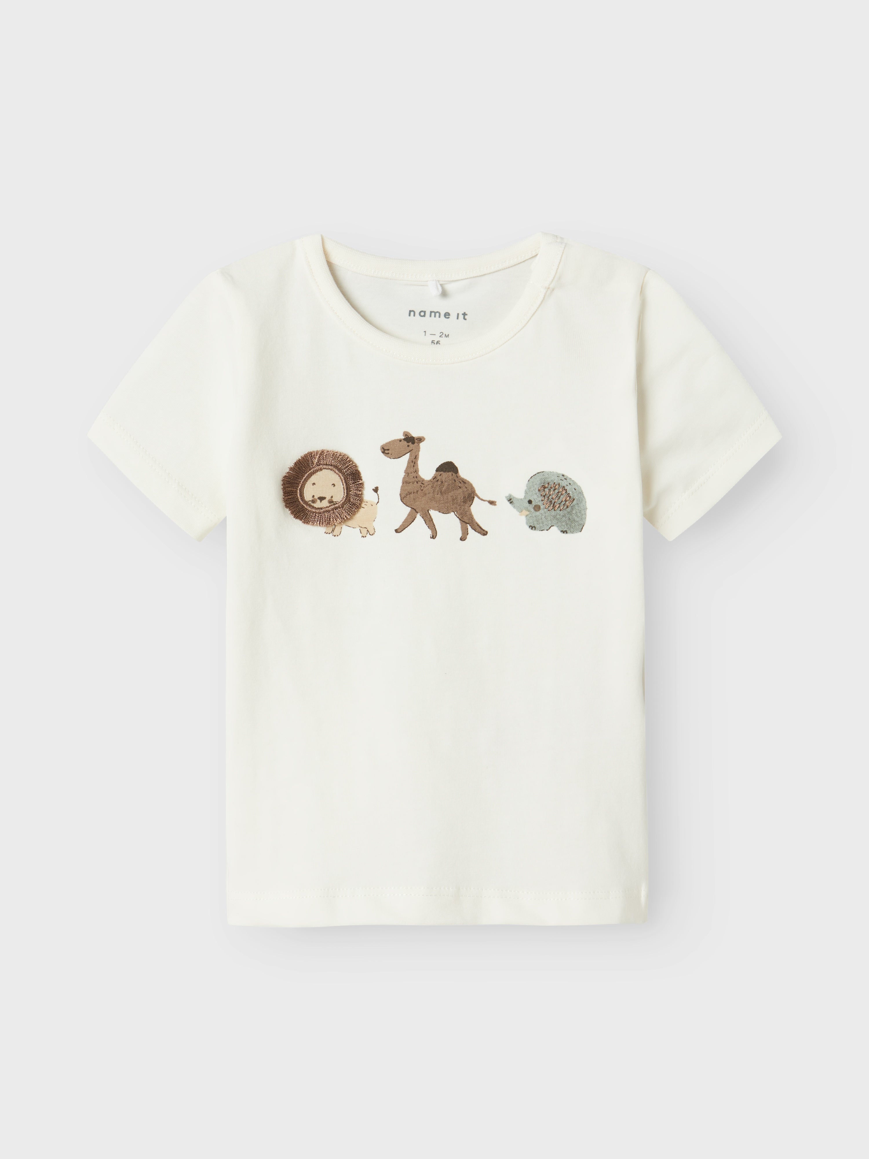 Camiseta Animales Blanca Bebé