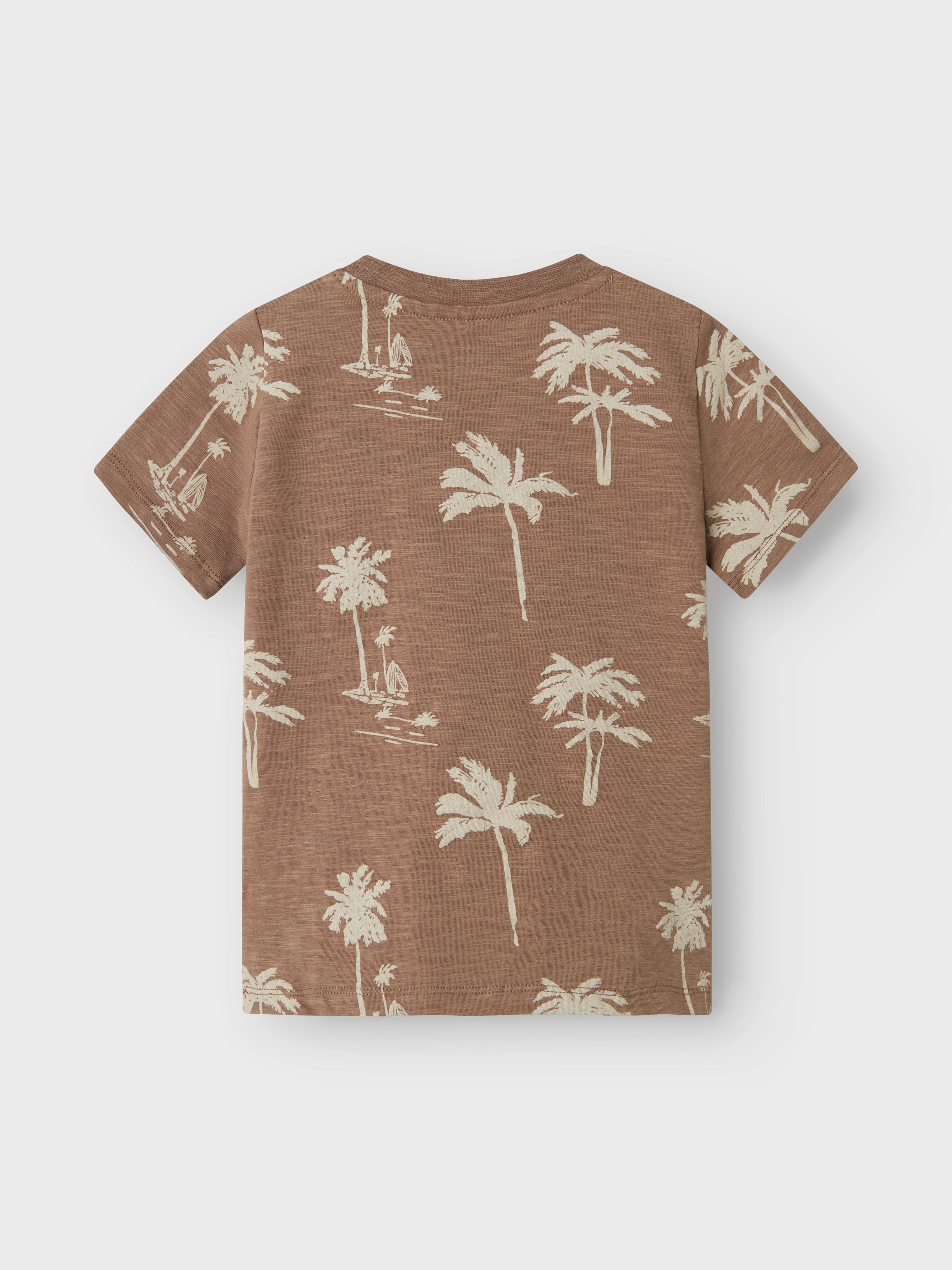 Camiseta Marrón Palmeras Mini