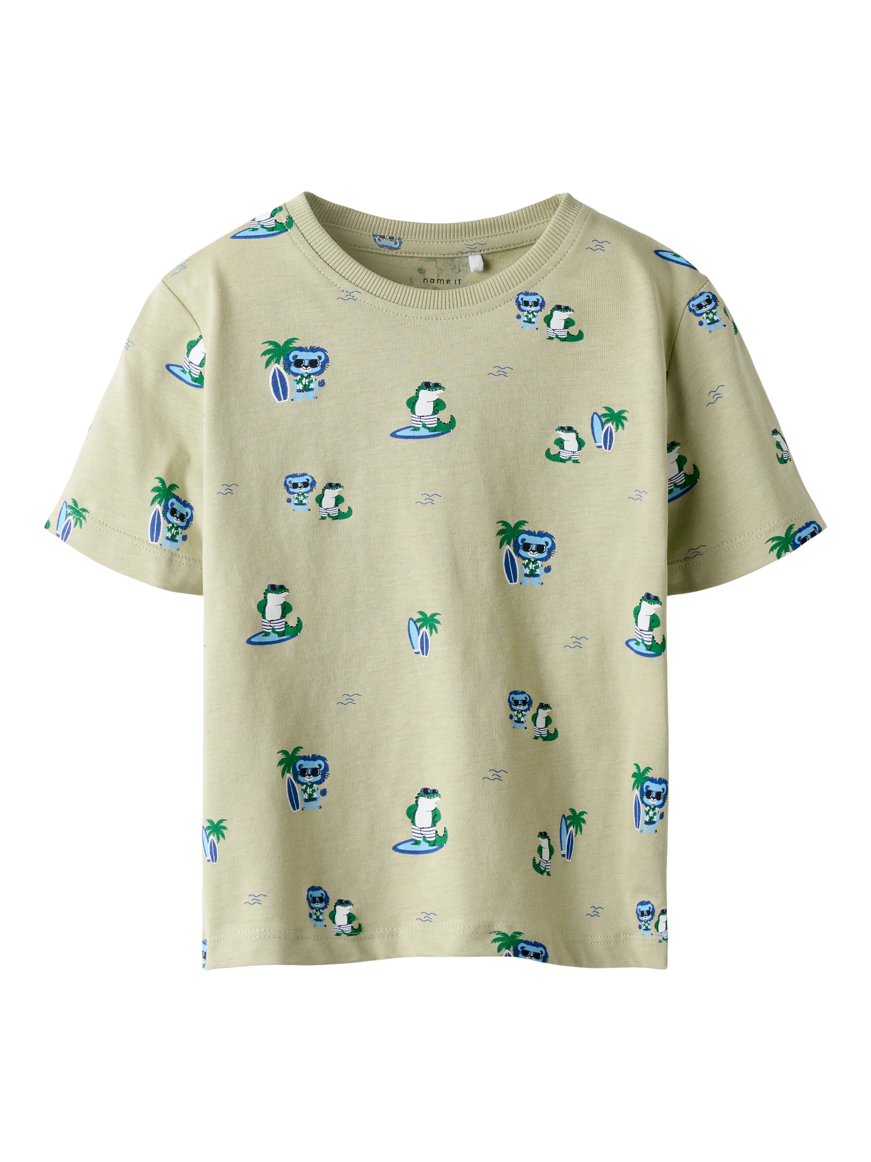 Camiseta Animalitos Surf Verde