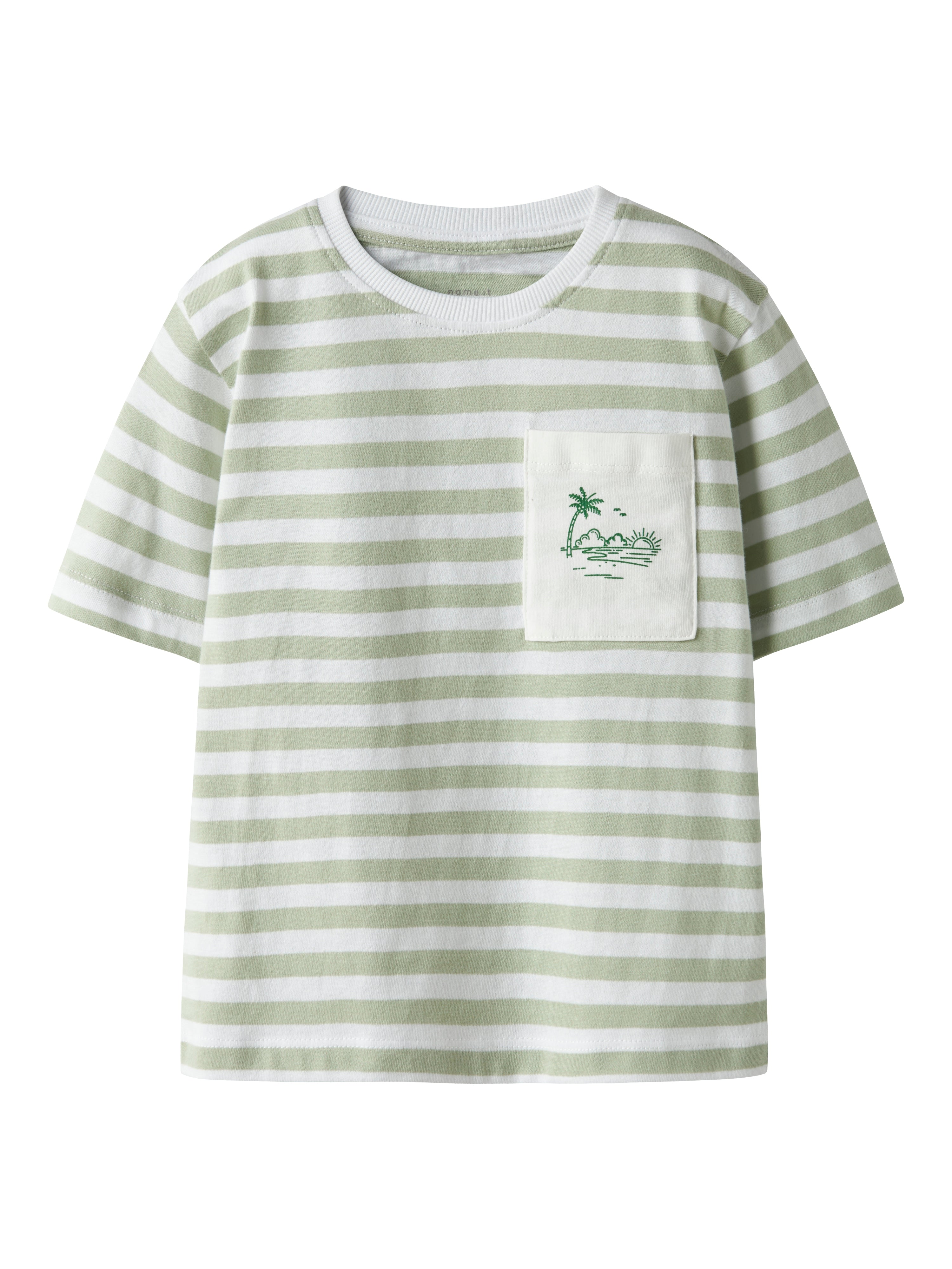 Camiseta Rayas Verde Mini