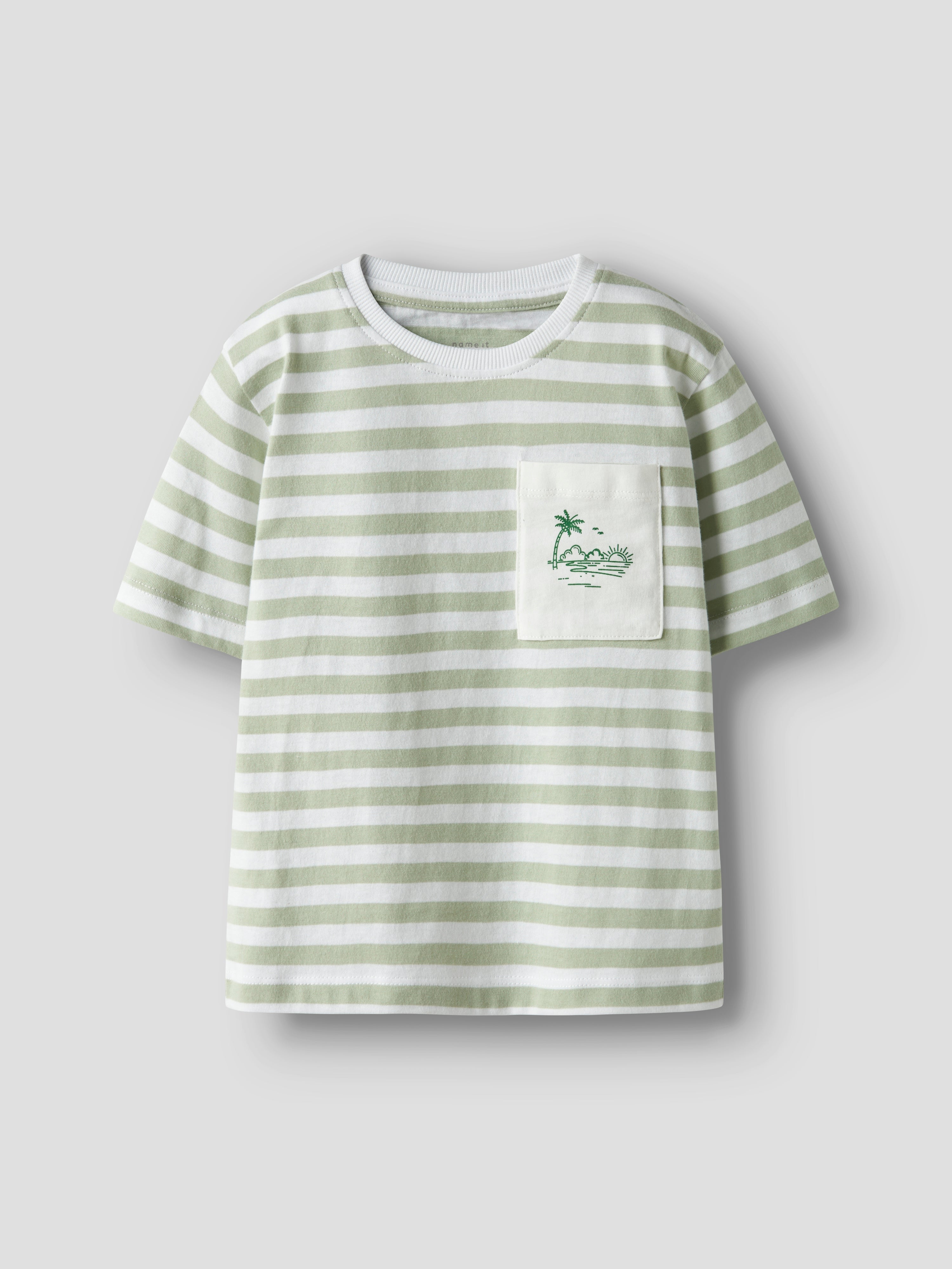 Camiseta Rayas Verde Mini