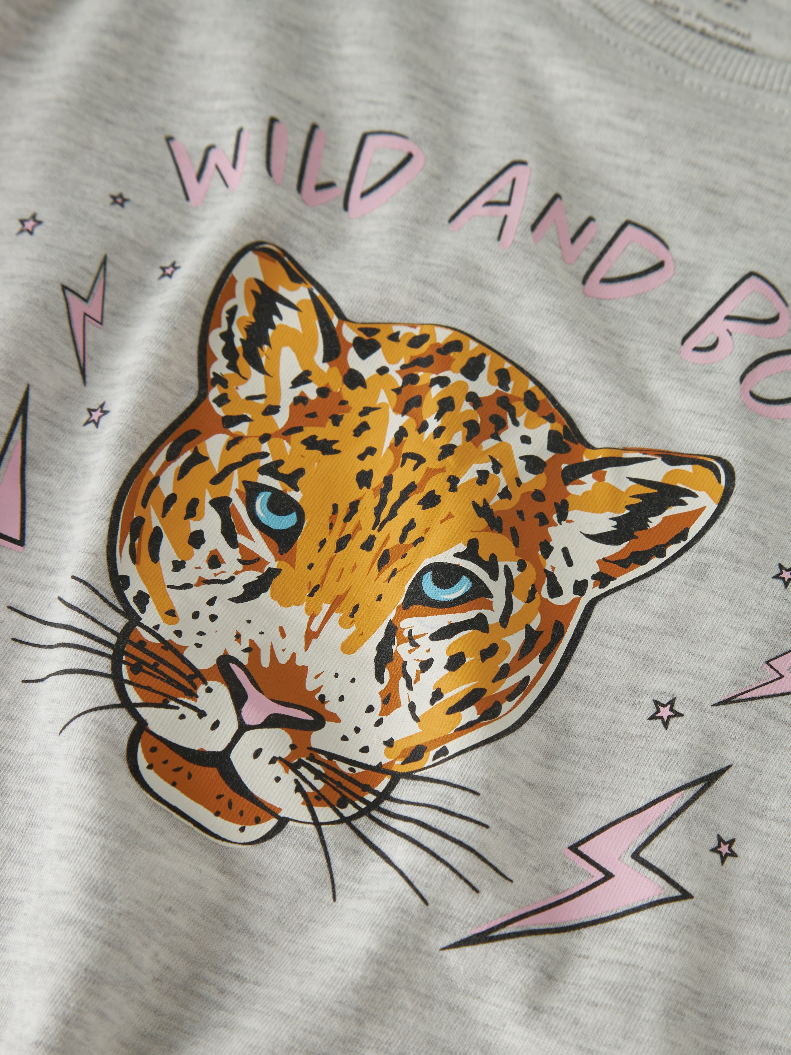 Camiseta Leopardo Gris Kid
