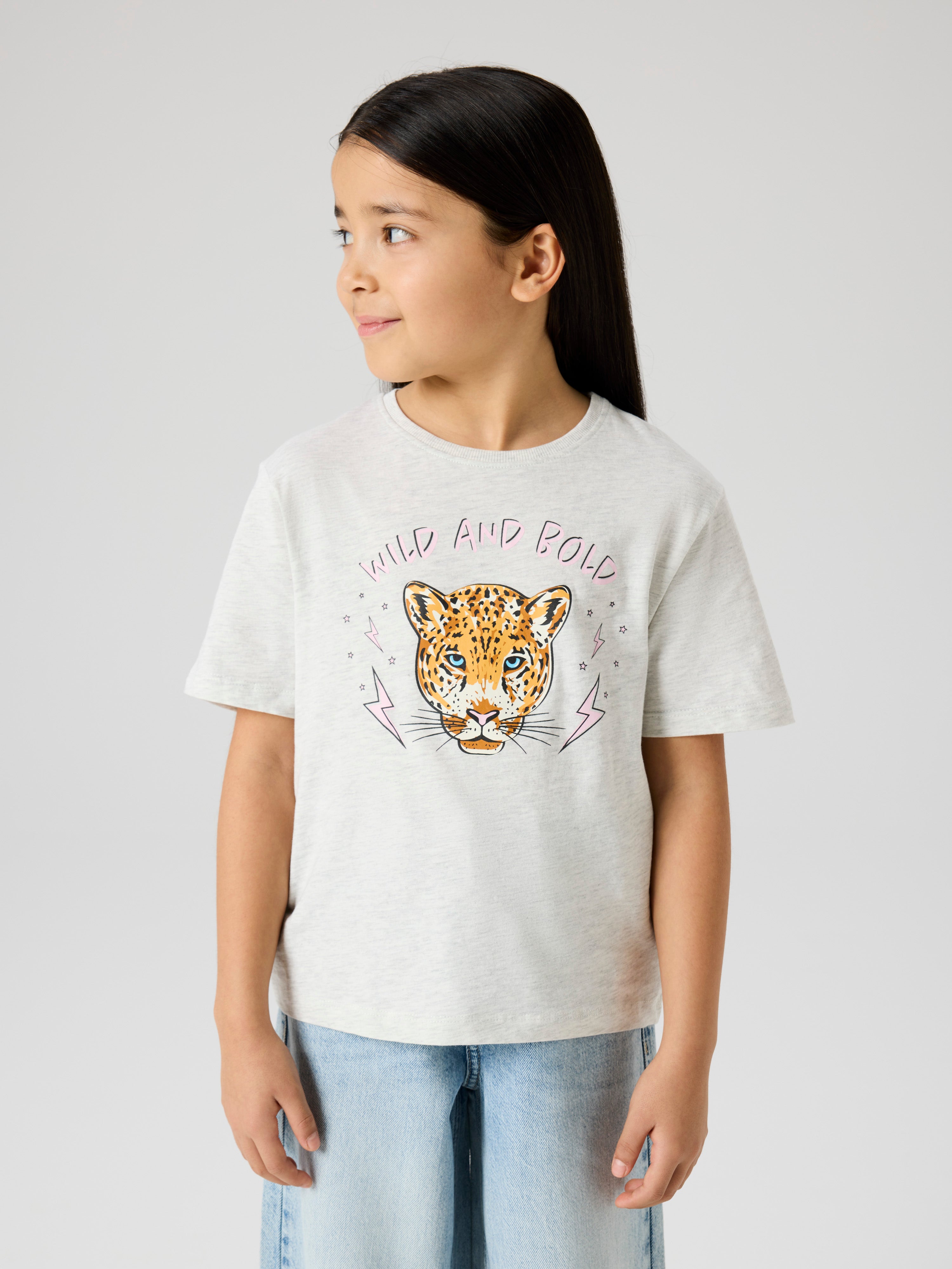 Camiseta Leopardo Gris Kid
