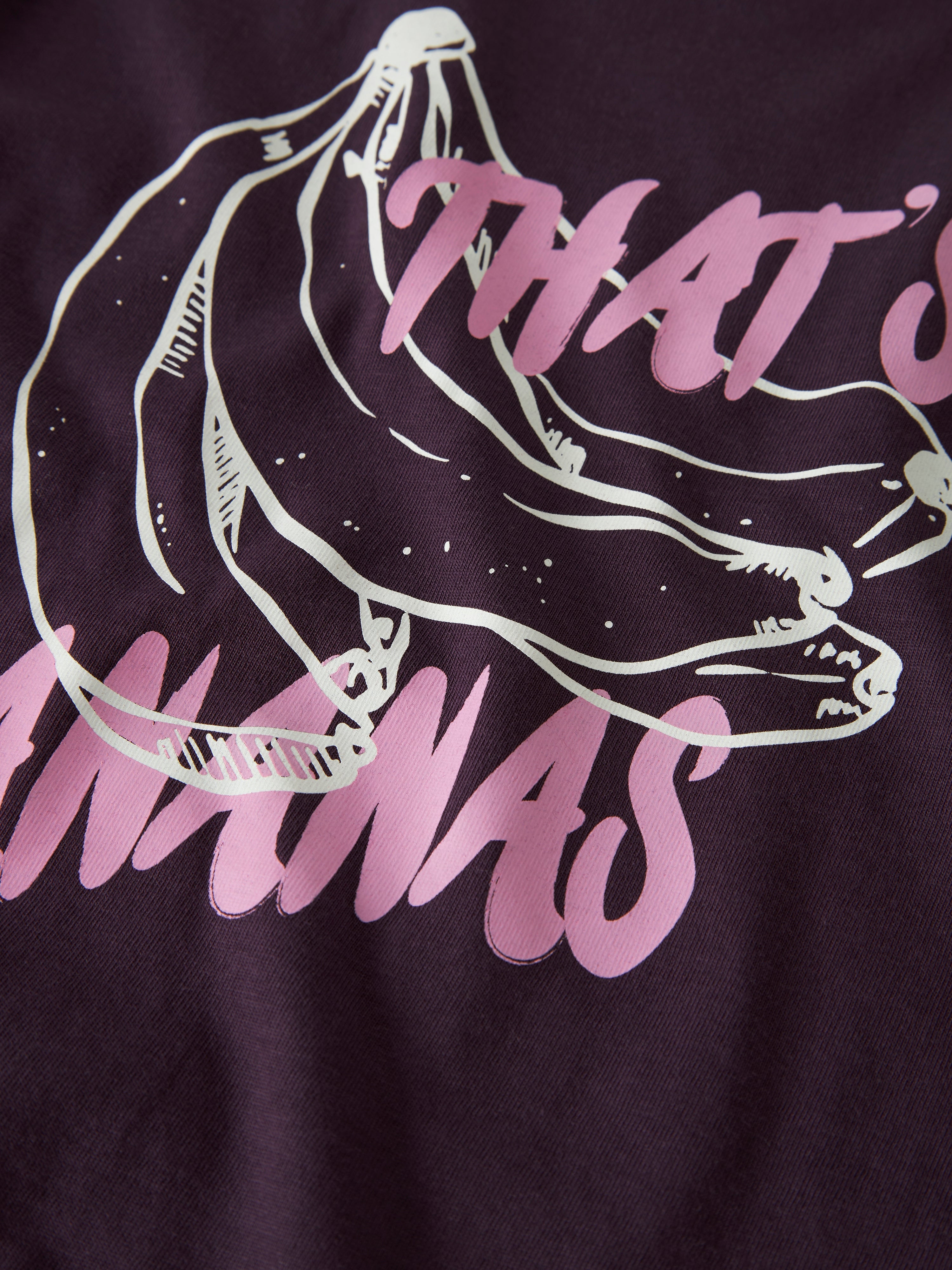 Camiseta Banana Morada Kid