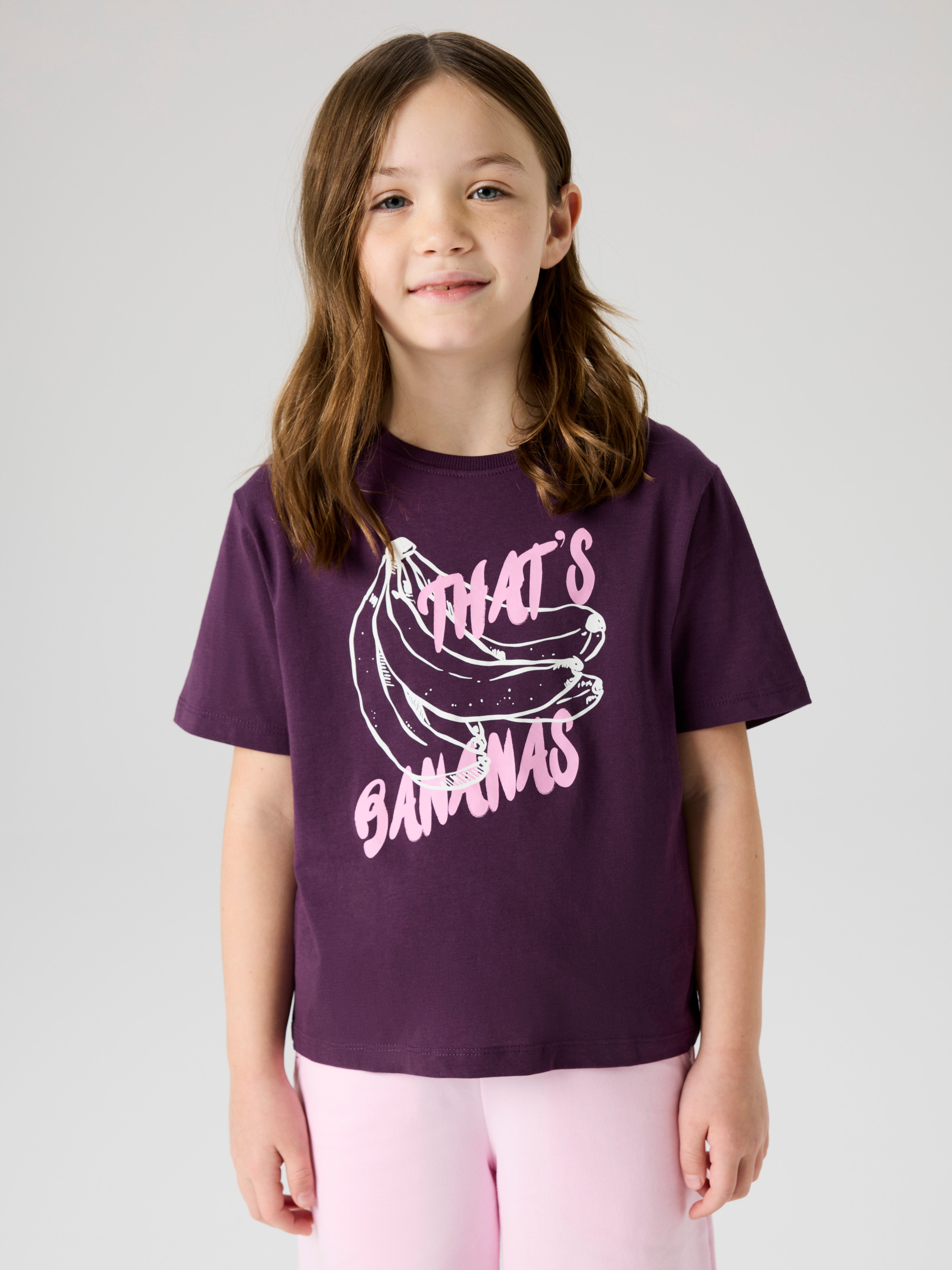 Camiseta Banana Morada Kid