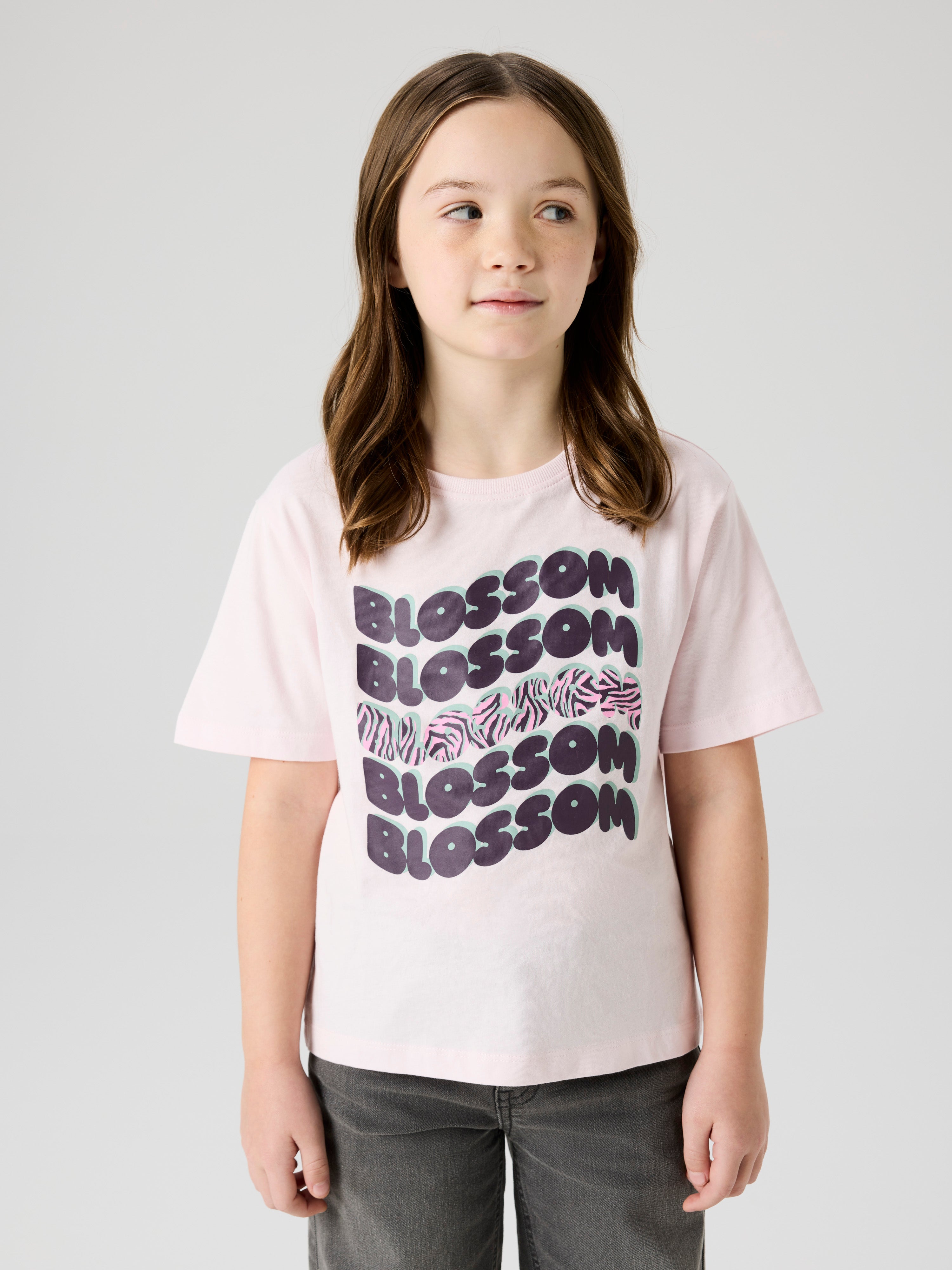 Camiseta Blossom Rosa Kid