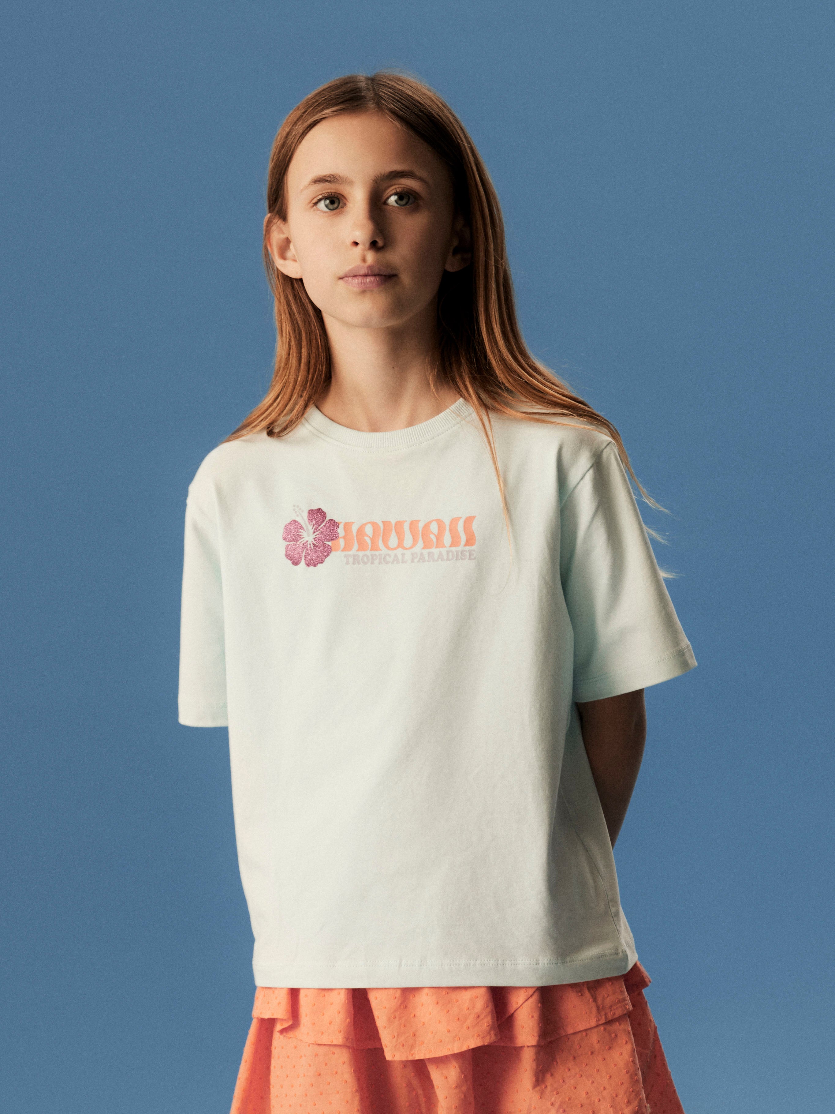 Camiseta Azul Hawai Kid