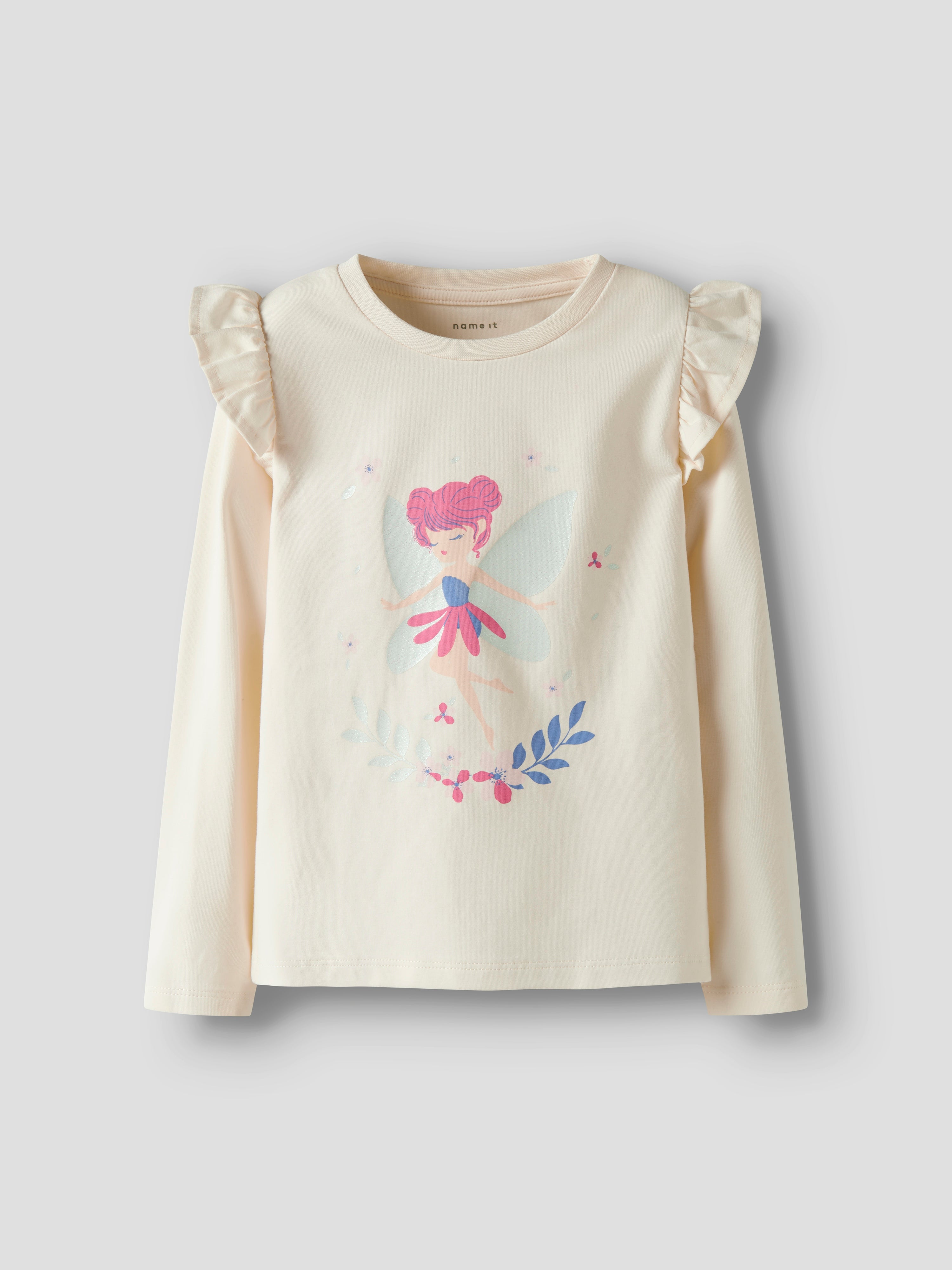 Camiseta Volantes Mini Crudo