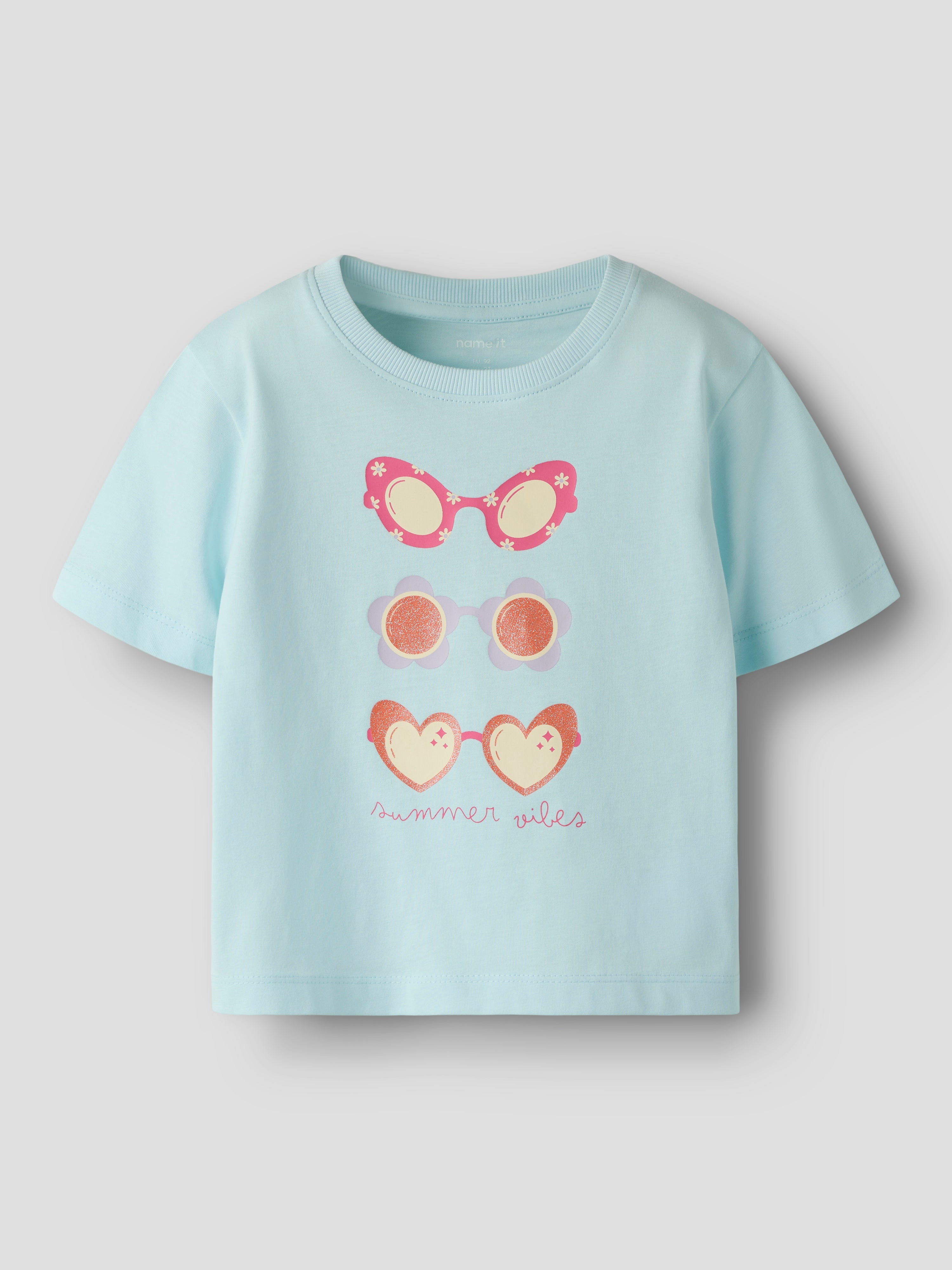Camiseta Gafas Azul Mini