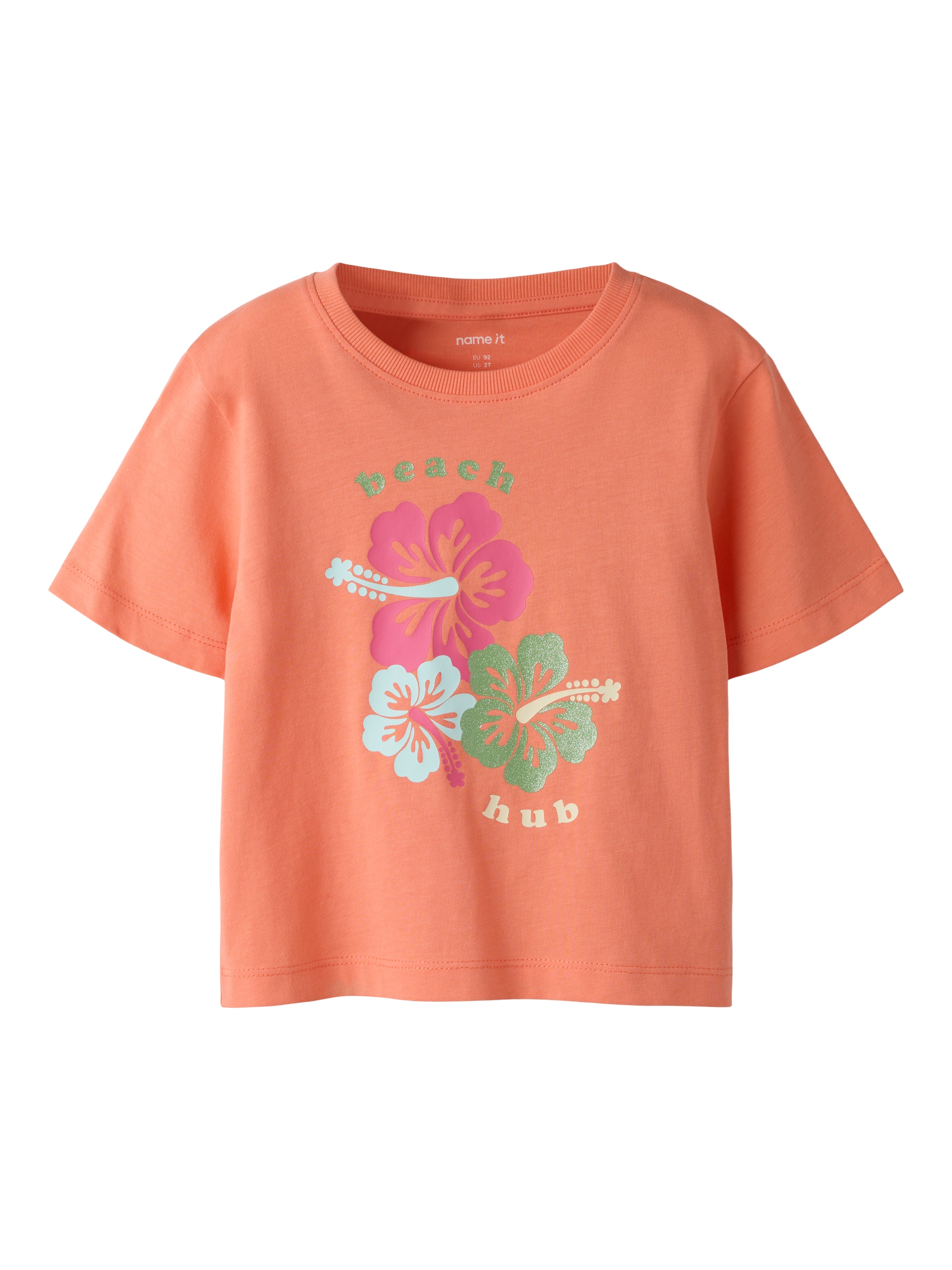 Camiseta Flores Coral Mini