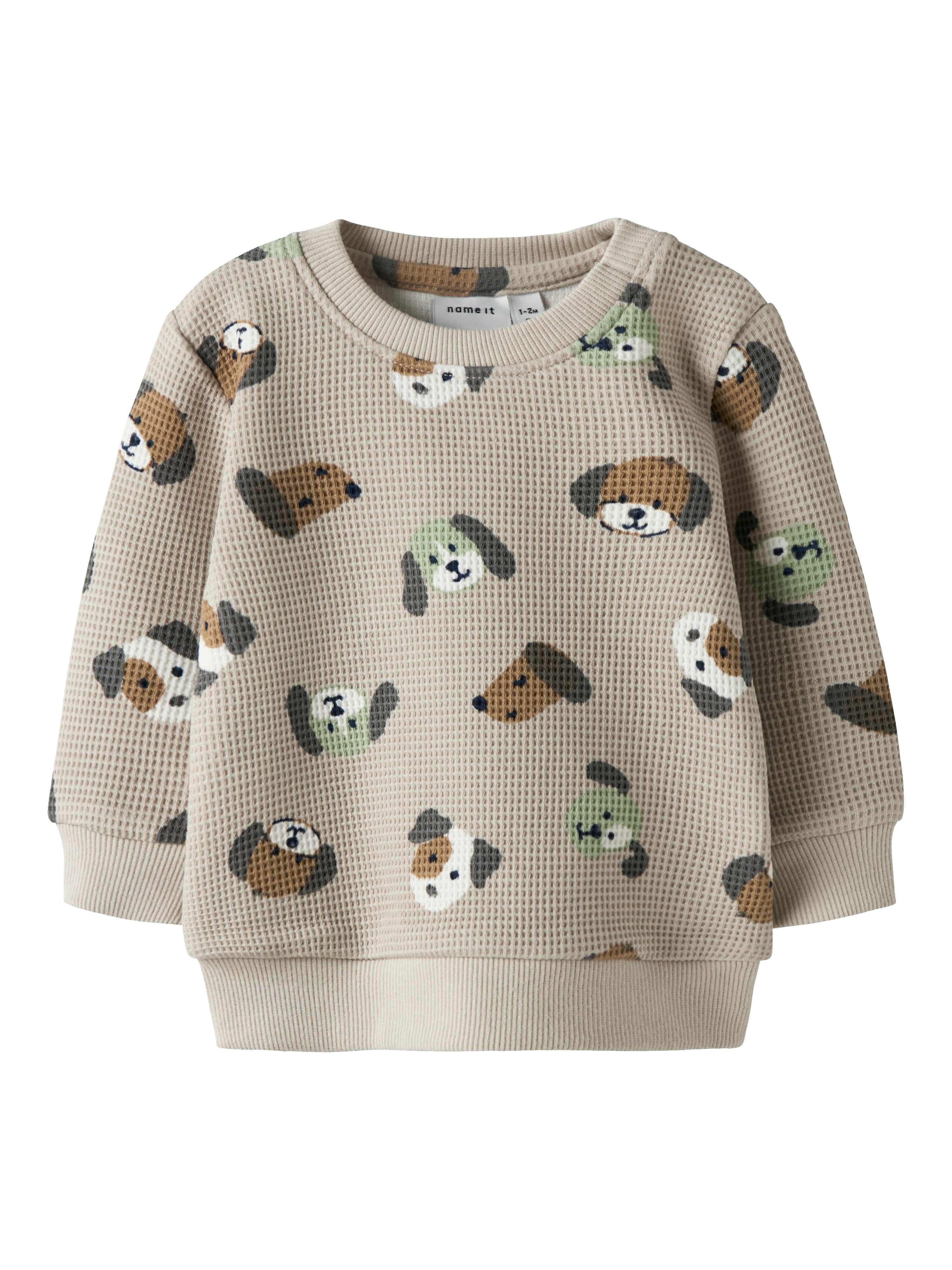 Sudadera Perritos Beige Bebé