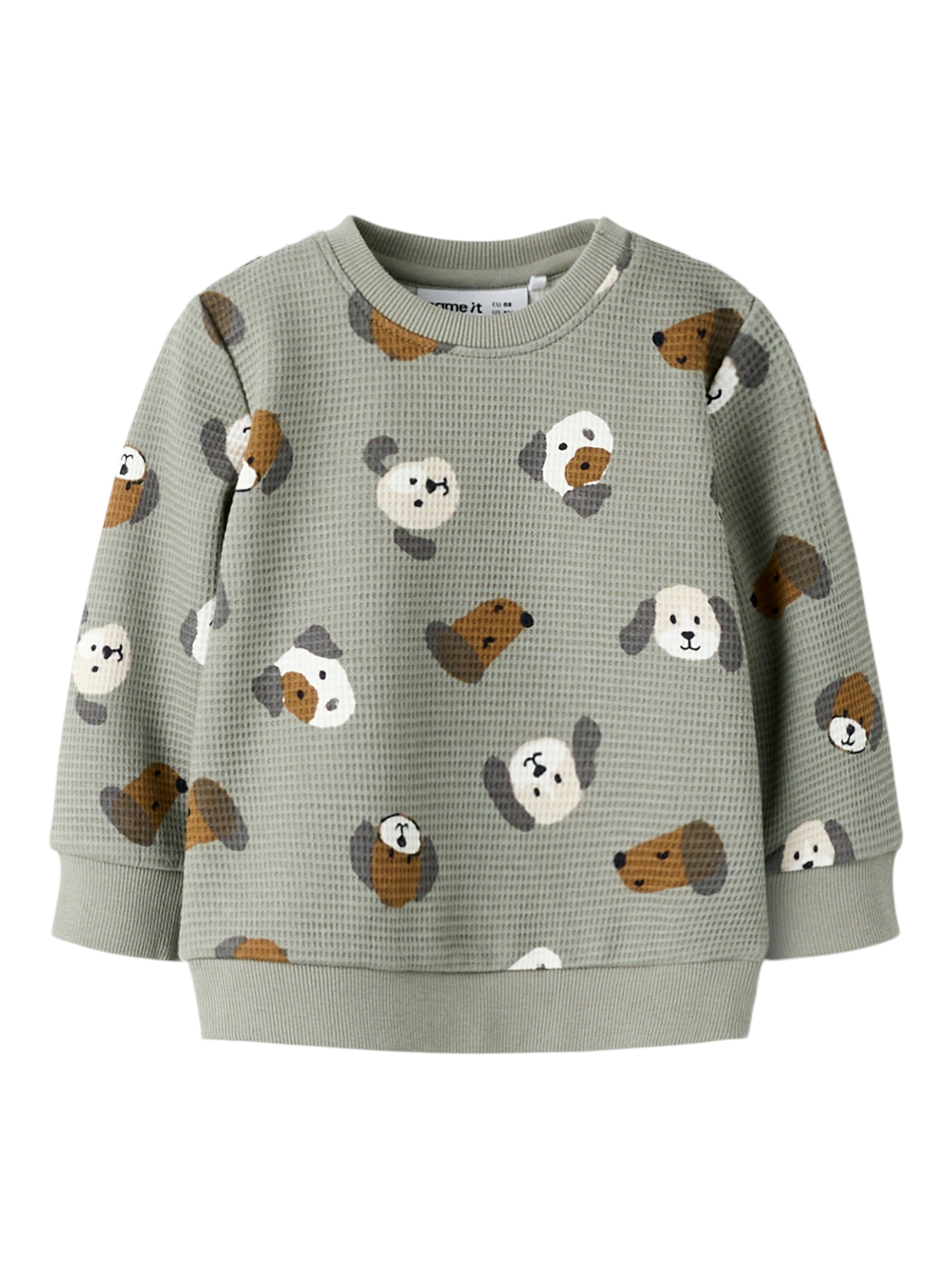 Sudadera Perritos Verde Bebé