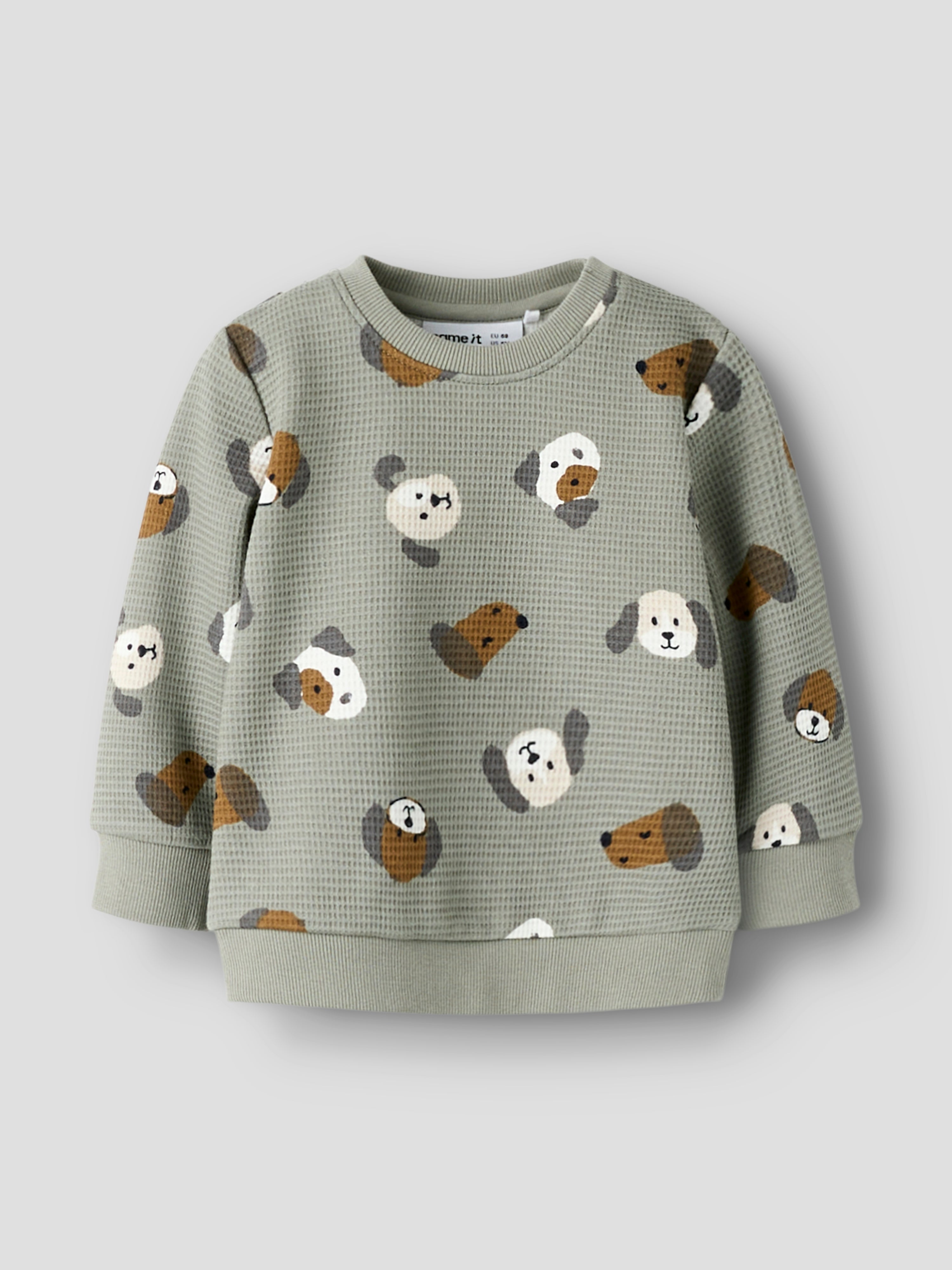 Sudadera Perritos Verde Bebé