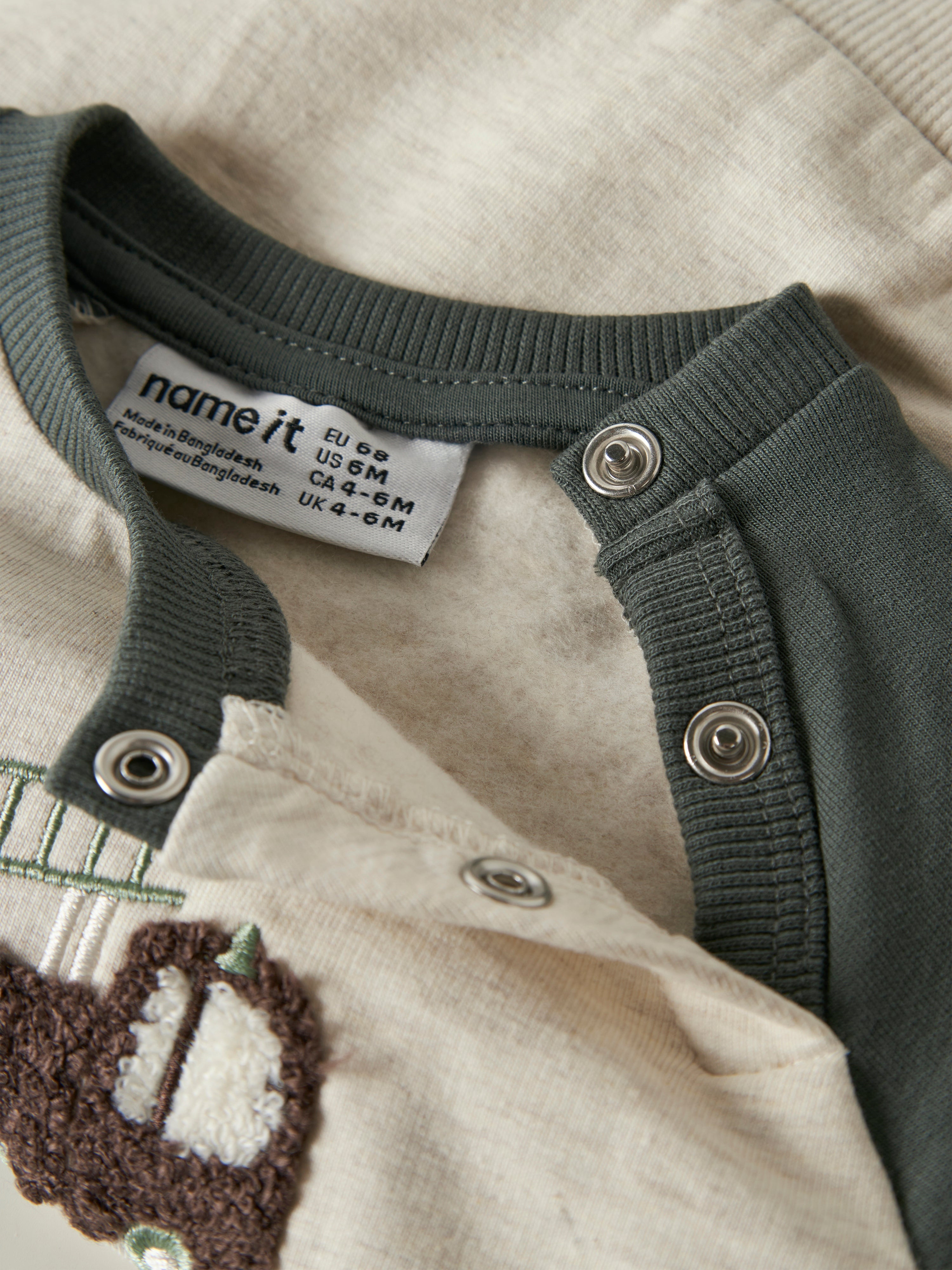 Sudadera Camión Bombero Verde  Bebé