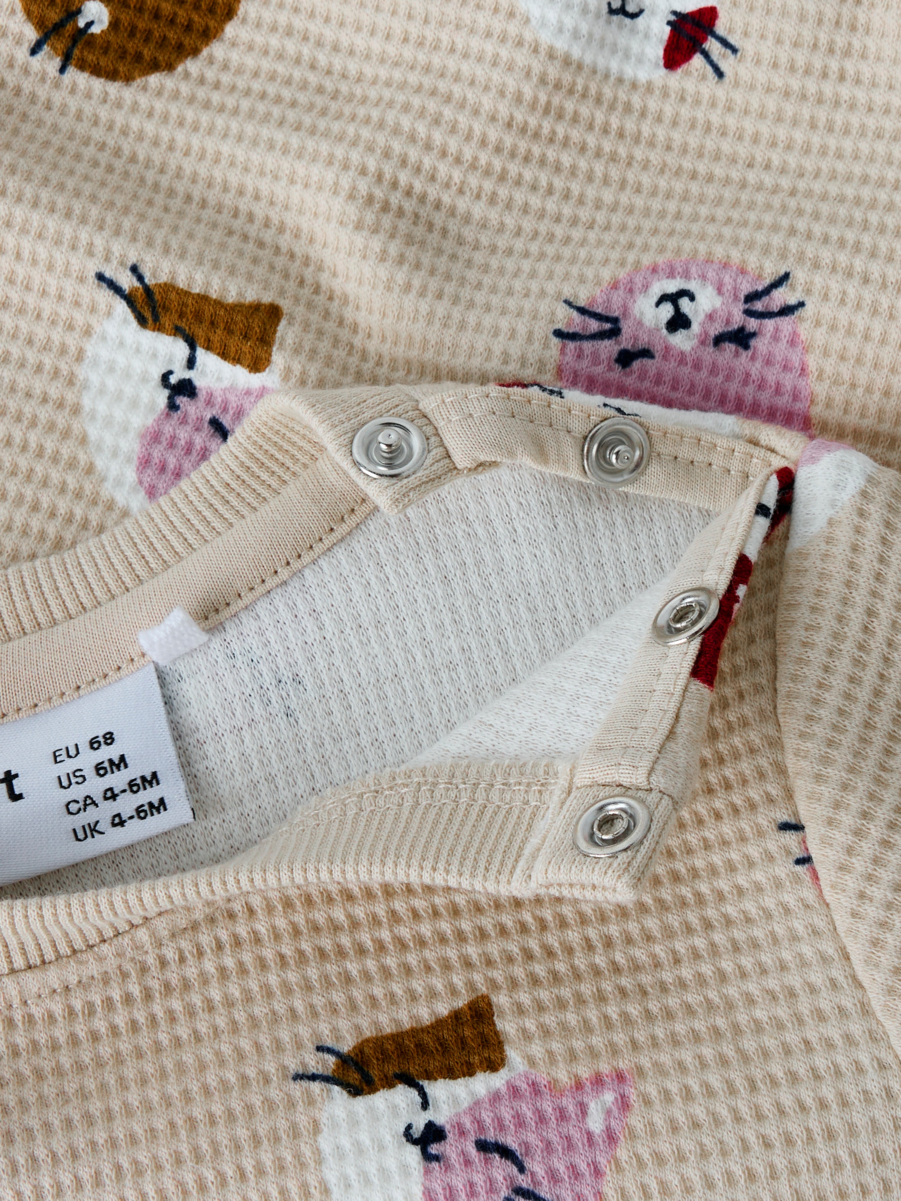 Sudadera Gatitos Beige Bebé